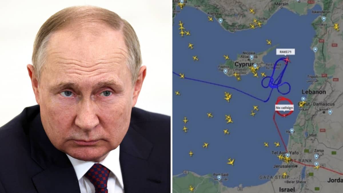 US warplane draws penis in the sky over Russian naval base