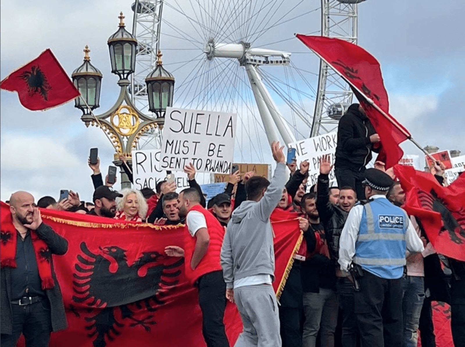 ‘We are taxpayers not invaders’: Albanians send a powerful message to Braverman