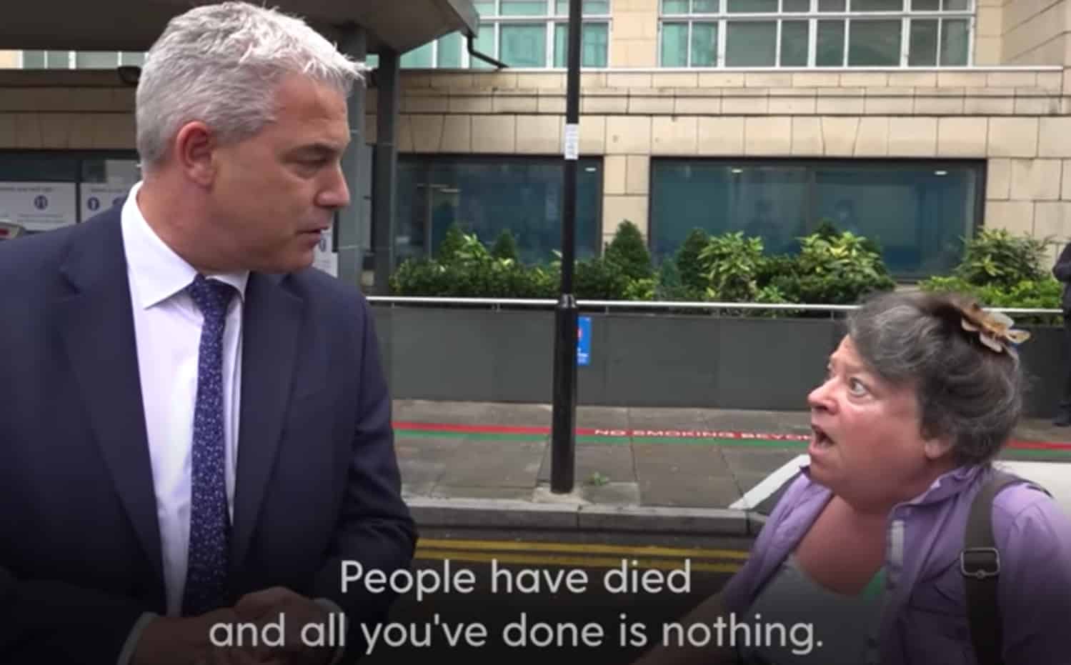 ‘Twelve years you’ve done bugger all’: Angry lady interrupts Steve Barclay press interview