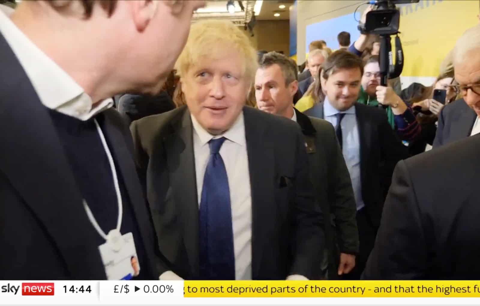 Watch: Boris Johnson runs away from reporter in Davos as he’s asked, ‘why are you here?’