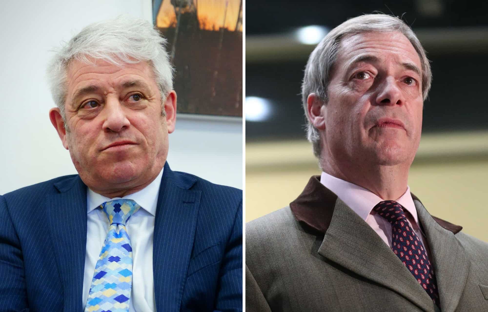 ‘Nonsense on stilts’: Bercow schools Farage on Brexit