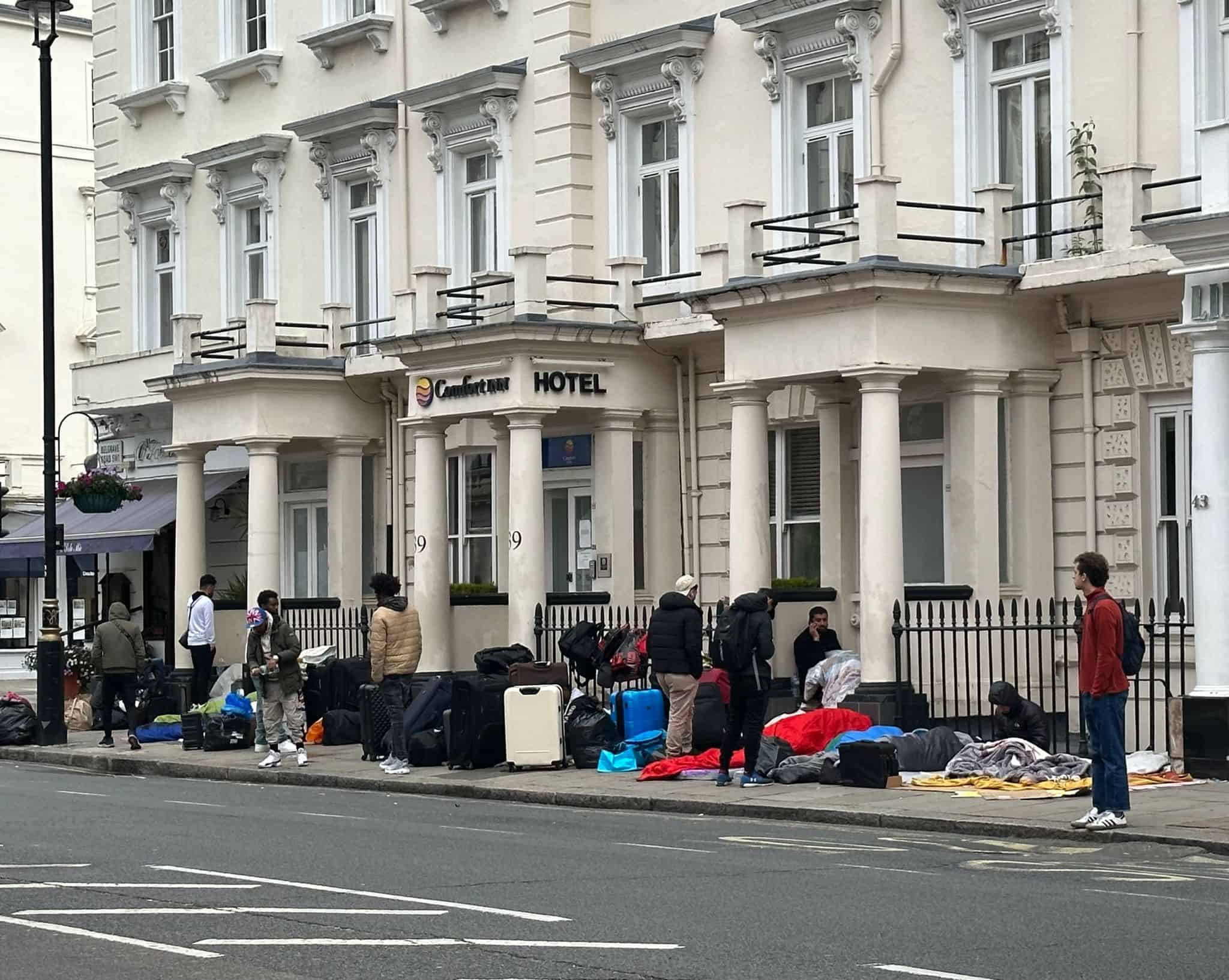 Dozens of refugees ‘left on the streets’ in Westminster for two nights