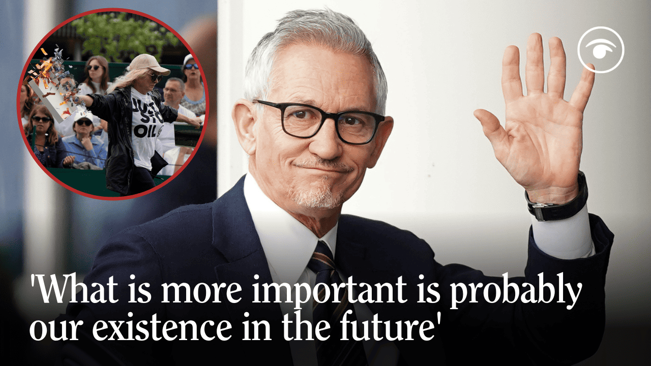 Climate protesters ‘not going to hurt anyone’ at Wimbledon – Gary Lineker