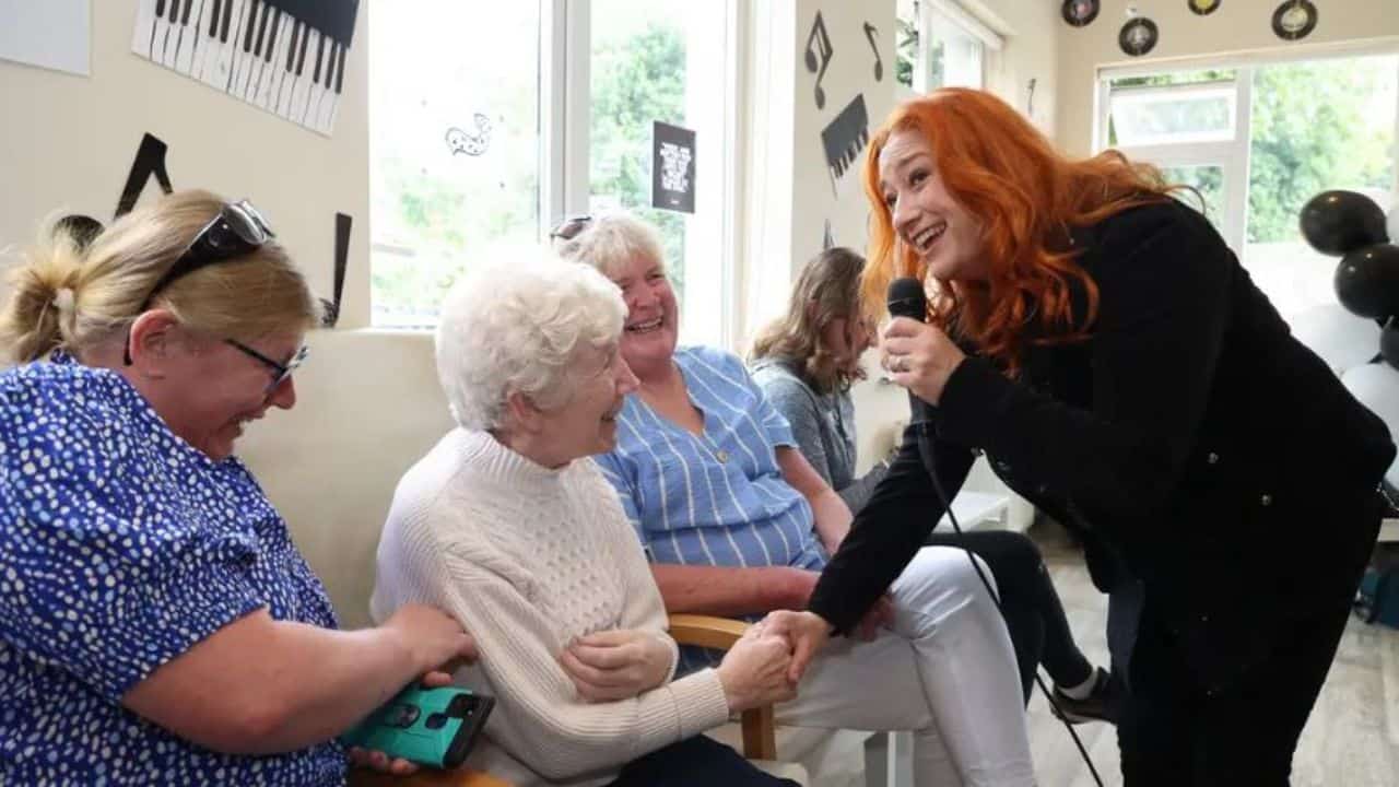 Eurovision winner shows the power of music for nursing home residents