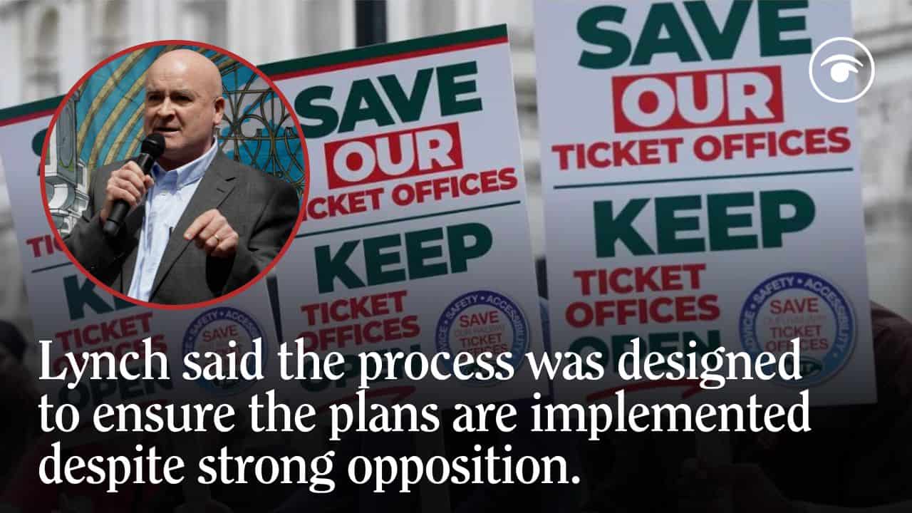 Mick Lynch slams ‘sham’ ticket office consultation