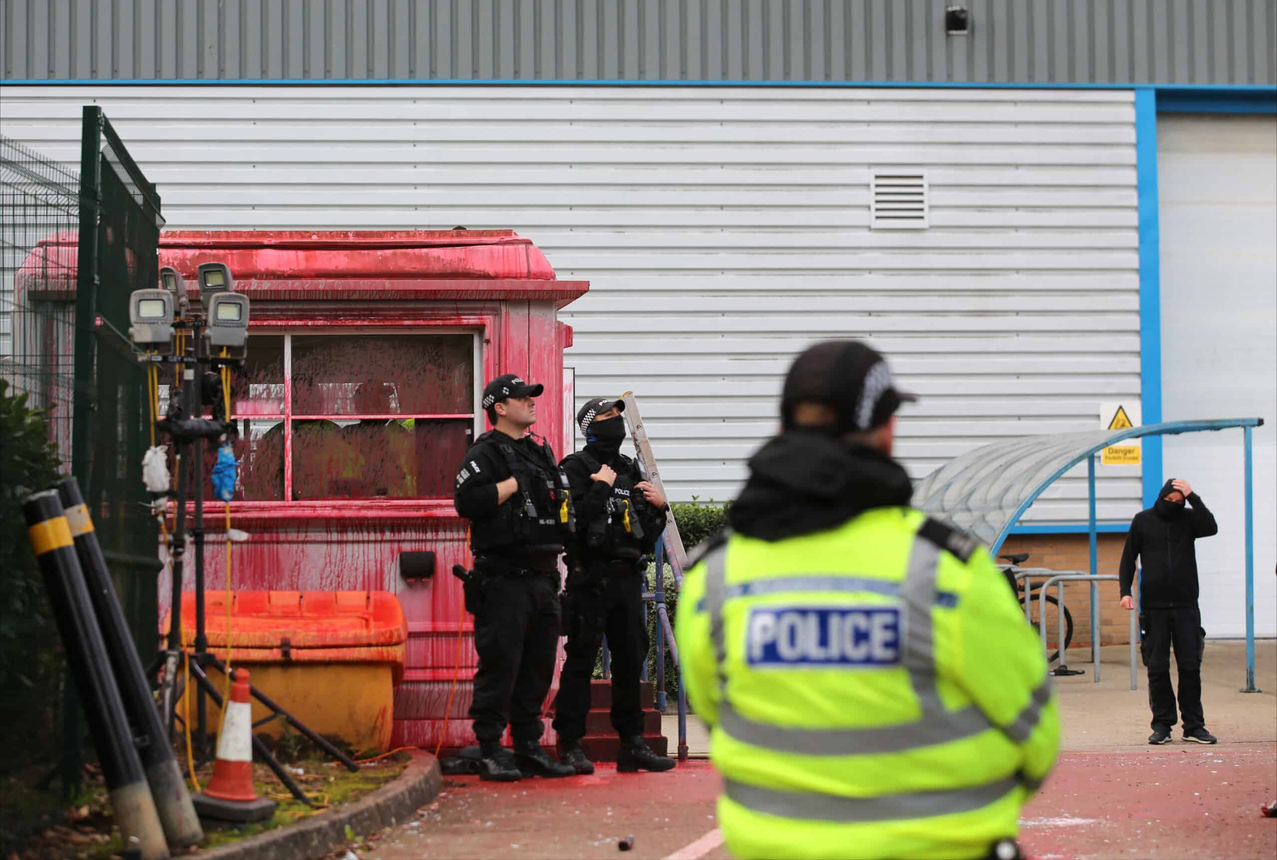 Palestine Action crashes into Israeli drone factory in Leicester