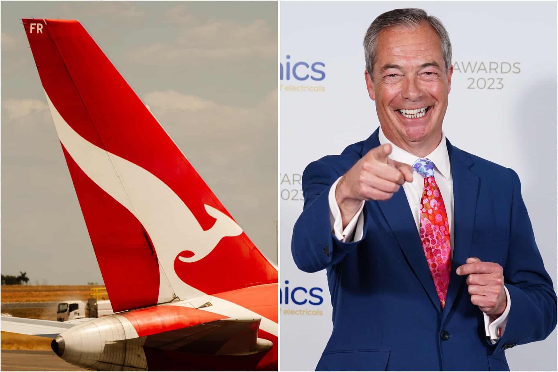 Nigel Farage arrives in Australia after signing lucrative I’m a Celebrity deal