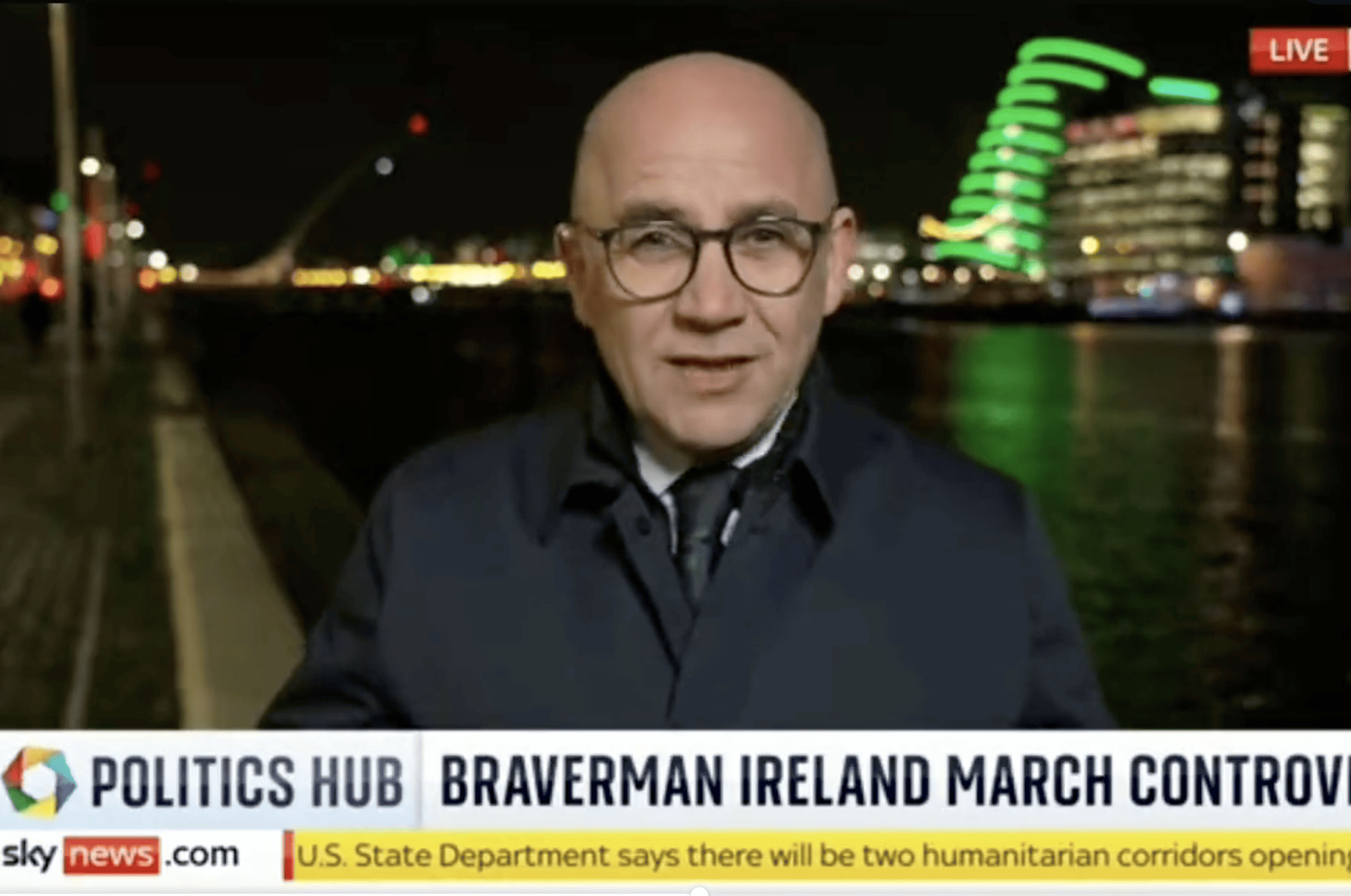 Sky News reporter in Dublin aghast over Braverman comments