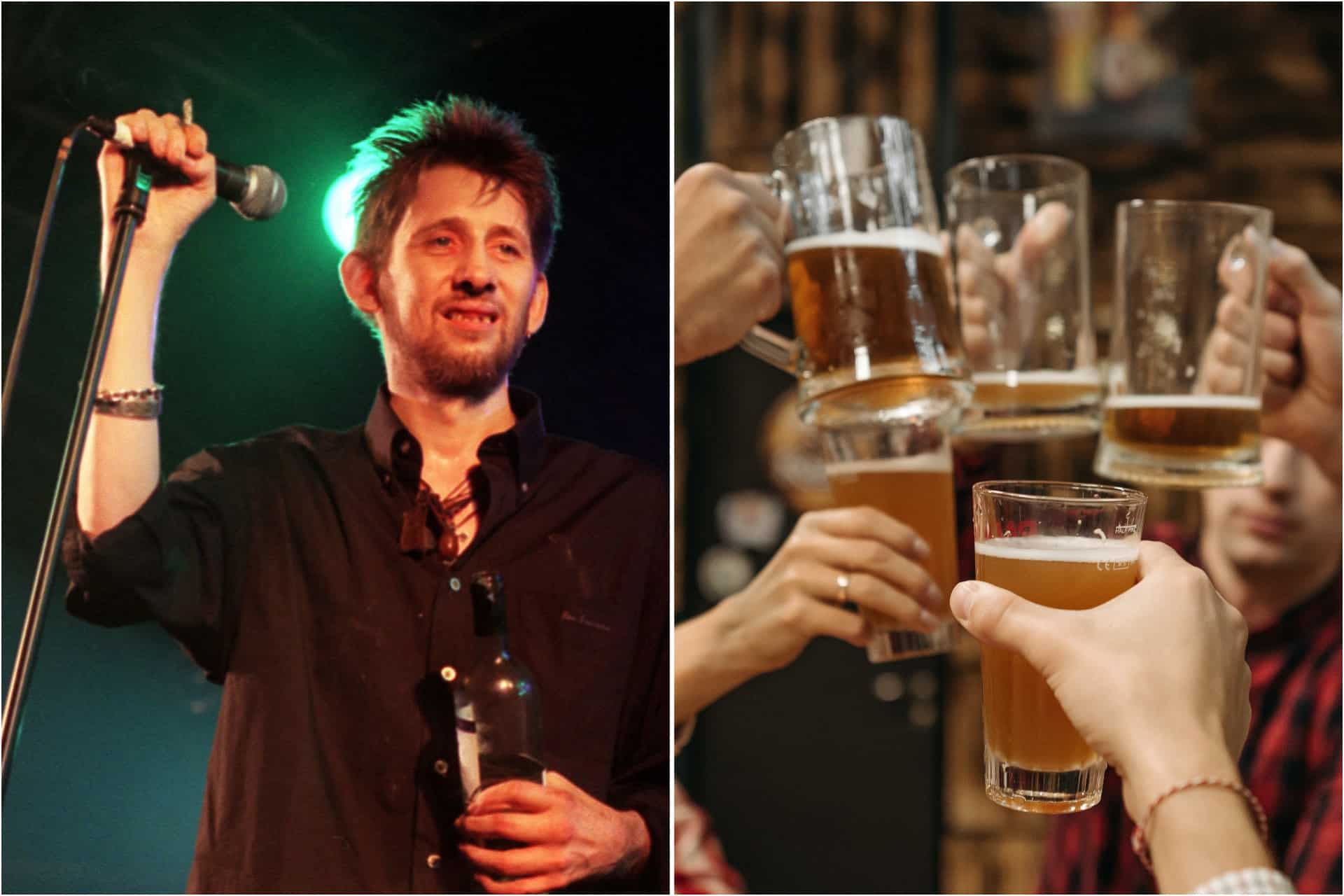 Class act: Shane MacGowan left €10k behind the bar for his mates at his funeral