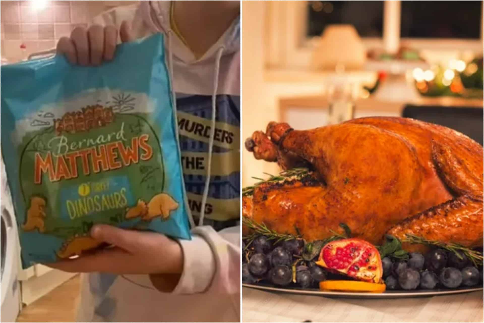 Mum blasts supermarket for ruining Xmas after they deliver frozen turkey dinosaurs instead of bird