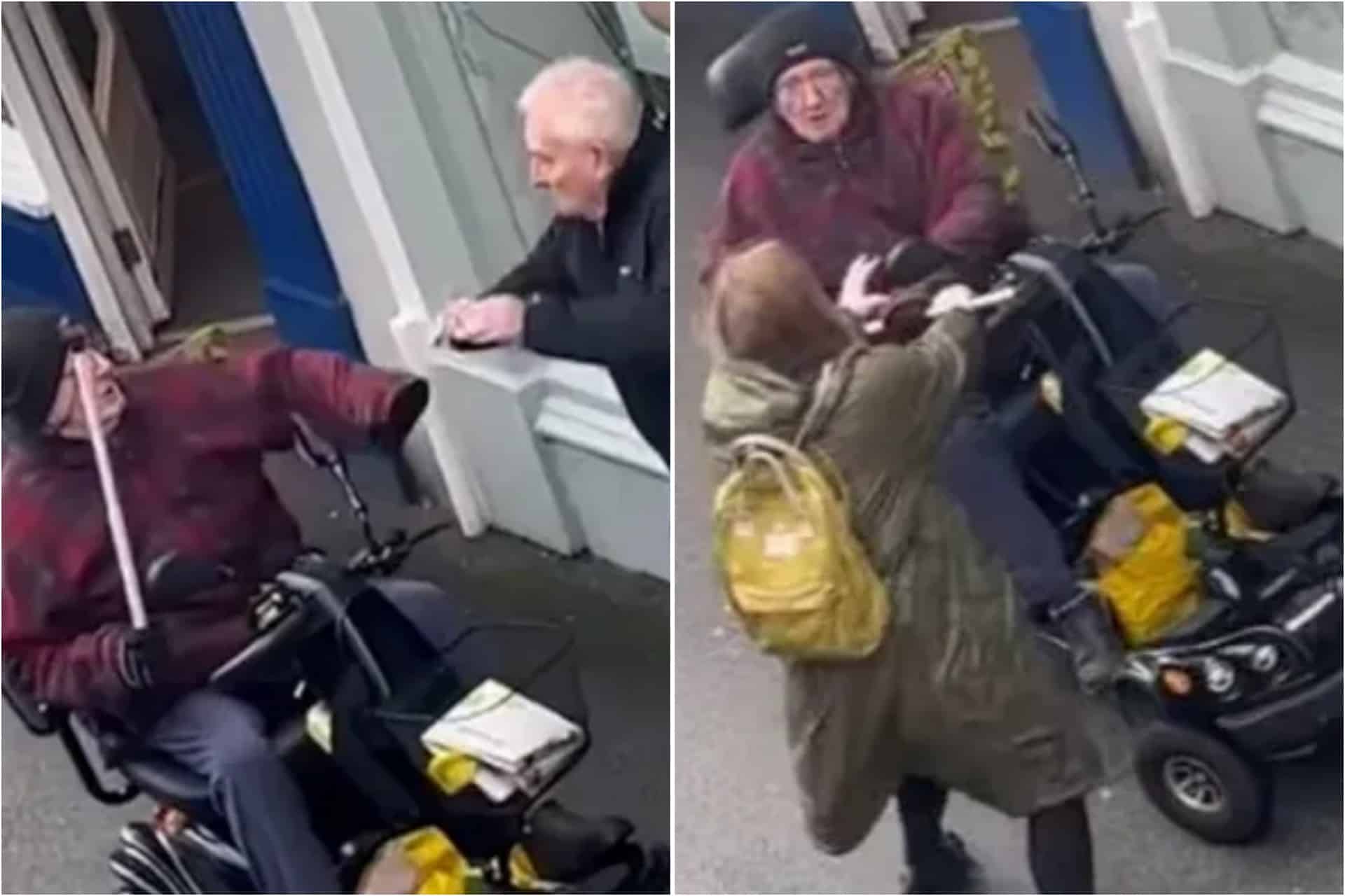 Angry pensioner uses mobility scooter to mow down man who bought the last pasty