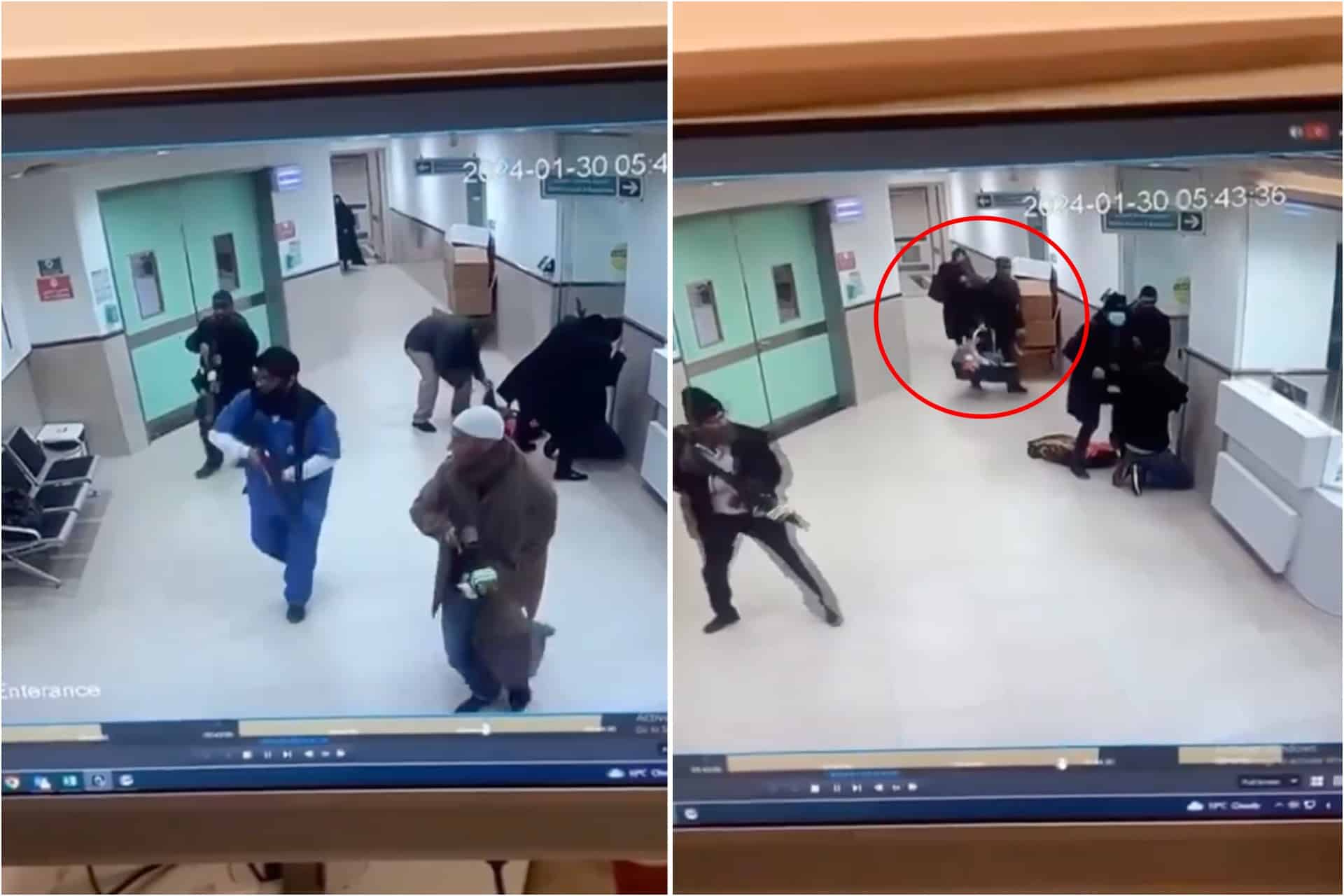 CCTV footage appears to show Israeli forces infiltrating Gaza hospital disguised as medical professionals