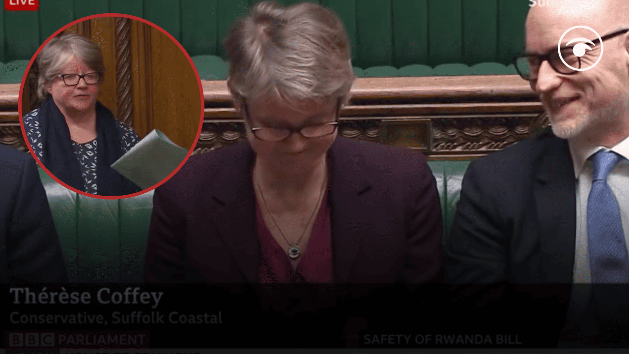 Thérèse Coffey howler leaves Labour front bench in stitches