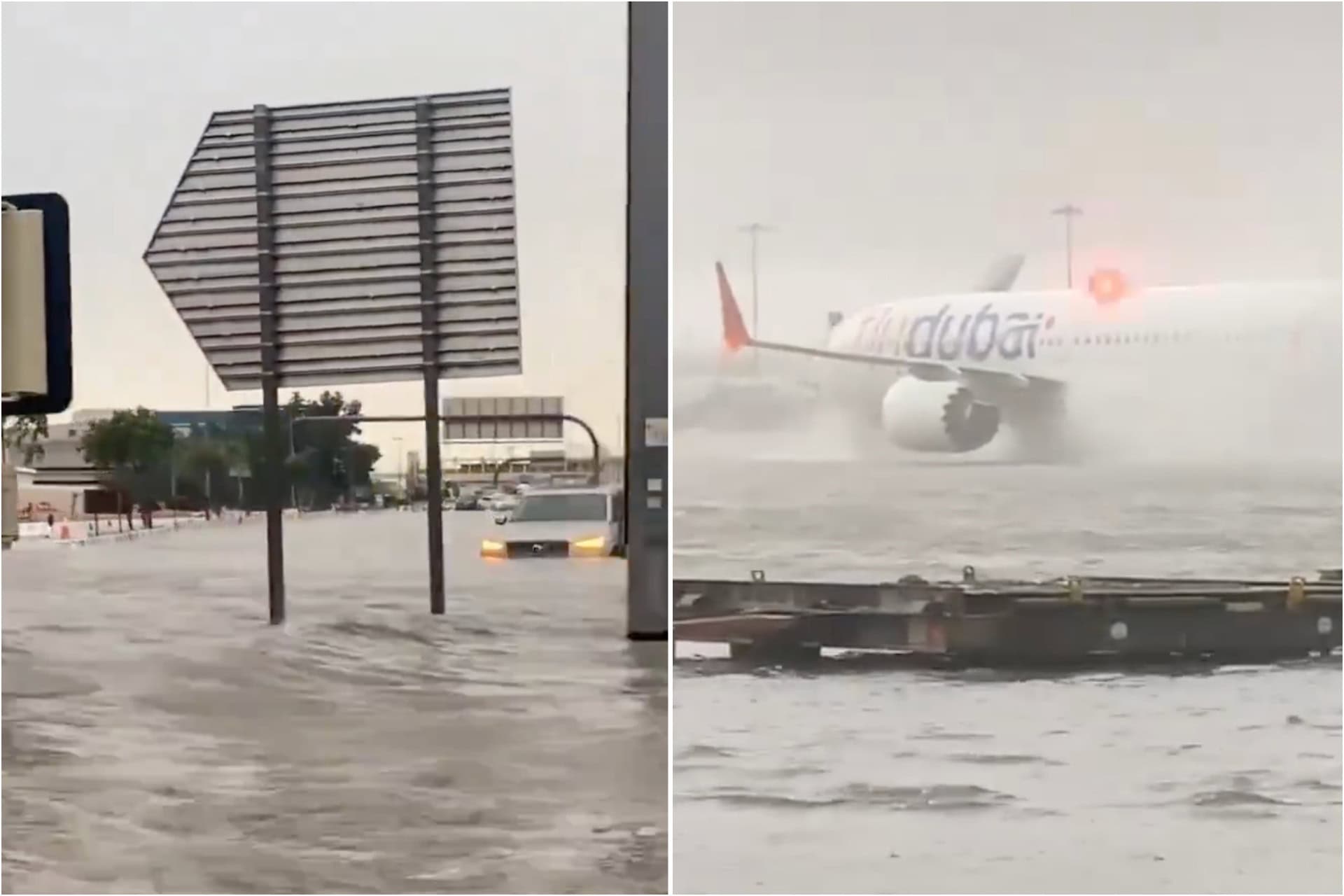 Dubai under water as a year’s worth of rain falls in a day