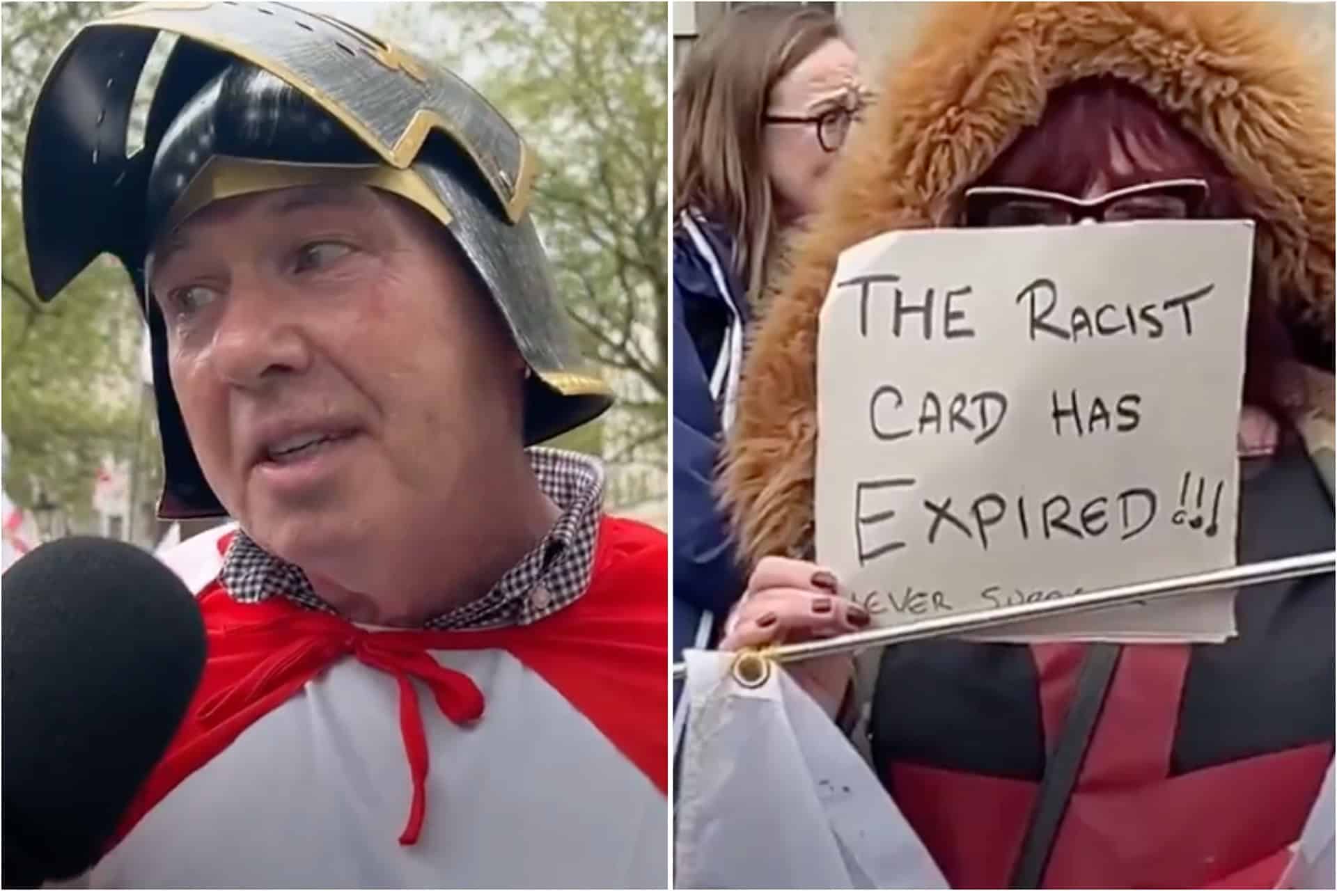 Tommy Robinson fans explain why they’re at the St George’s Day march