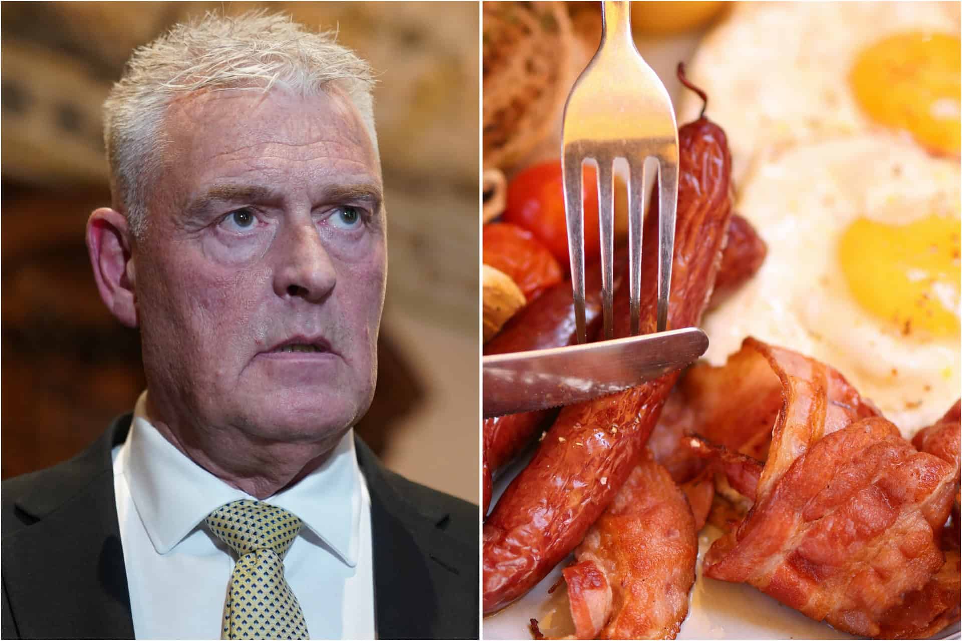 Patriot Lee Anderson savaged over pic of pitiful Full English breakfast