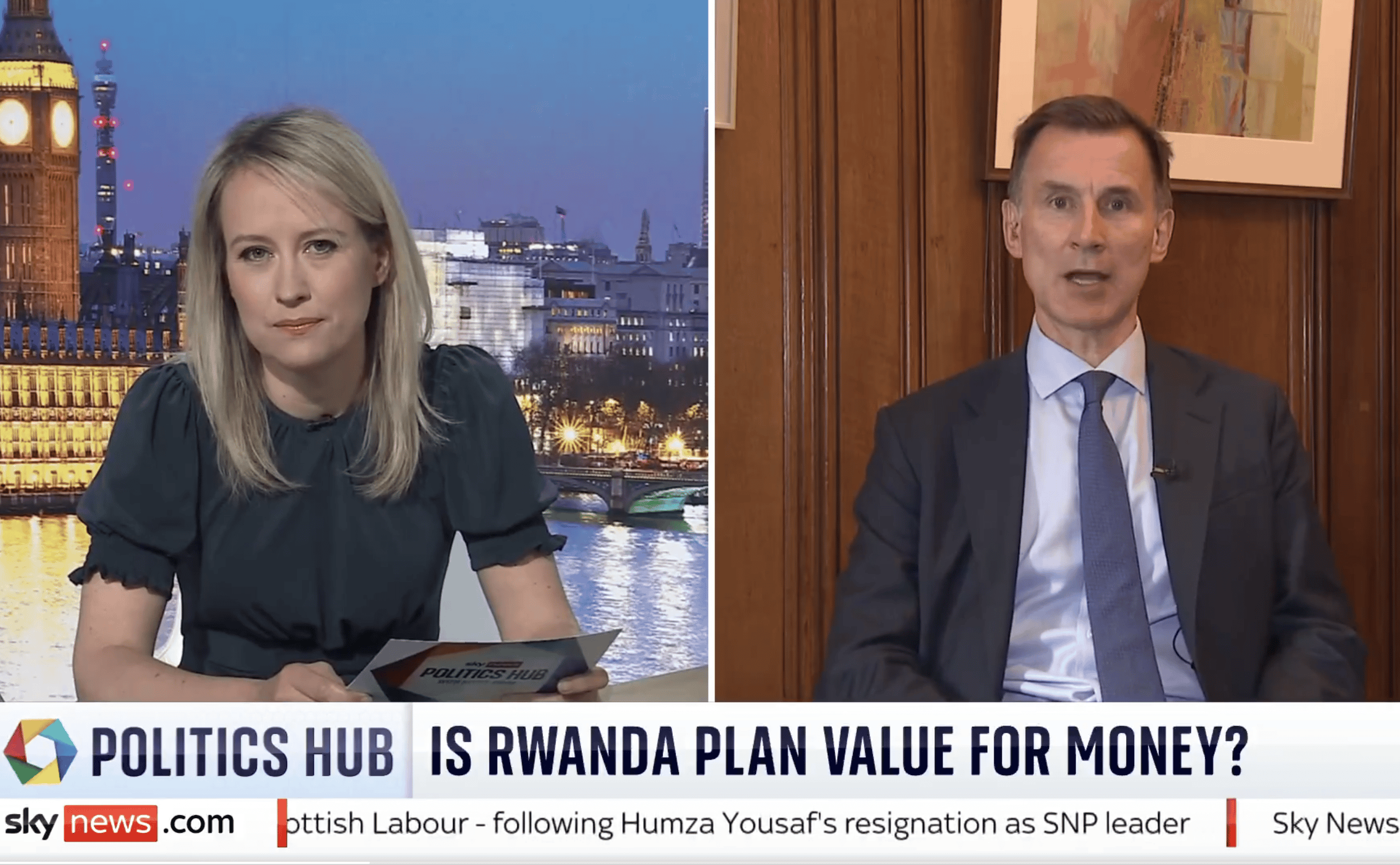 Sophy Ridge absolutely floors Jeremy Hunt with schooling on Rwanda