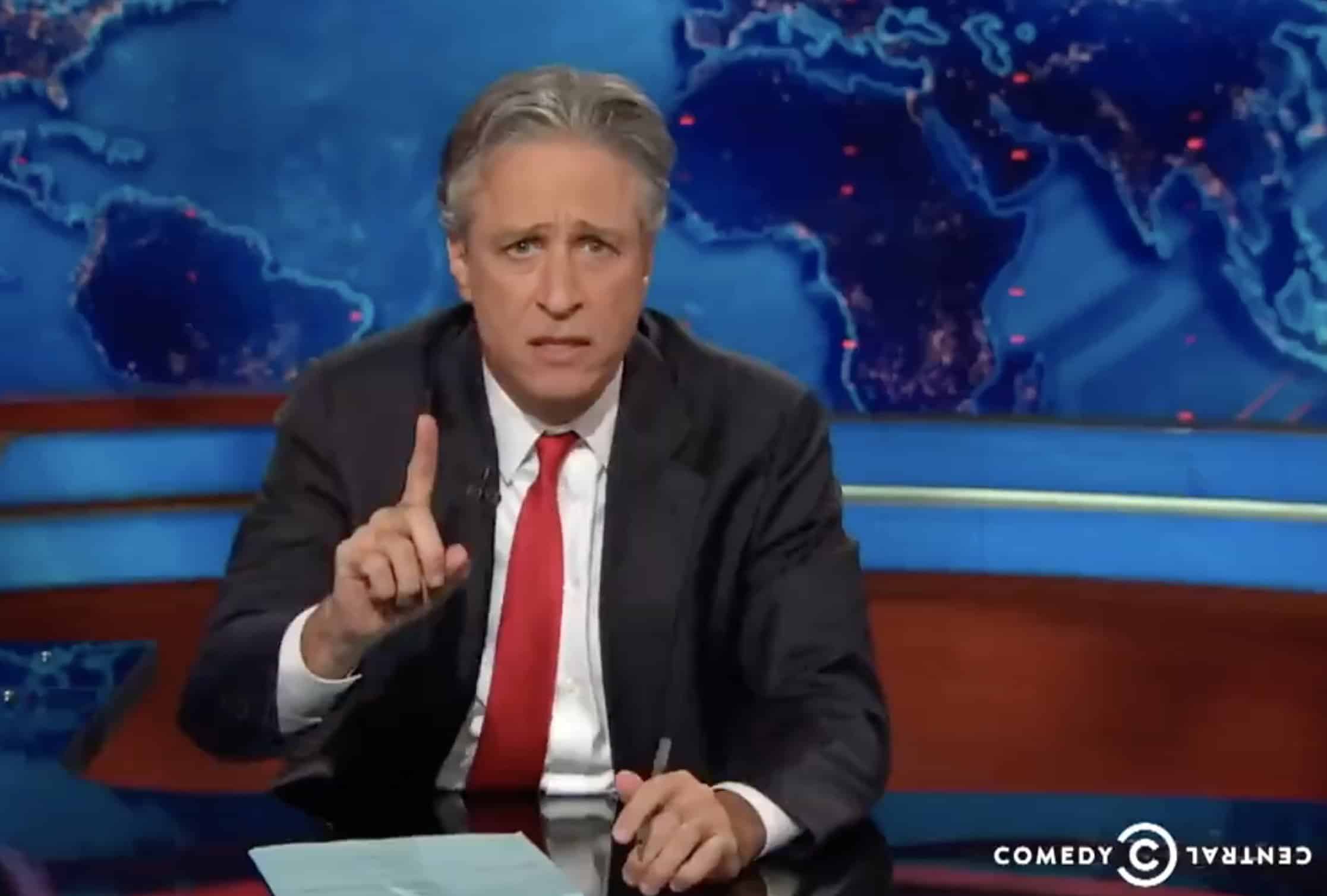 Jon Stewart reacts to news that Faiza Shaheen has not been endorsed for liking one of his videos