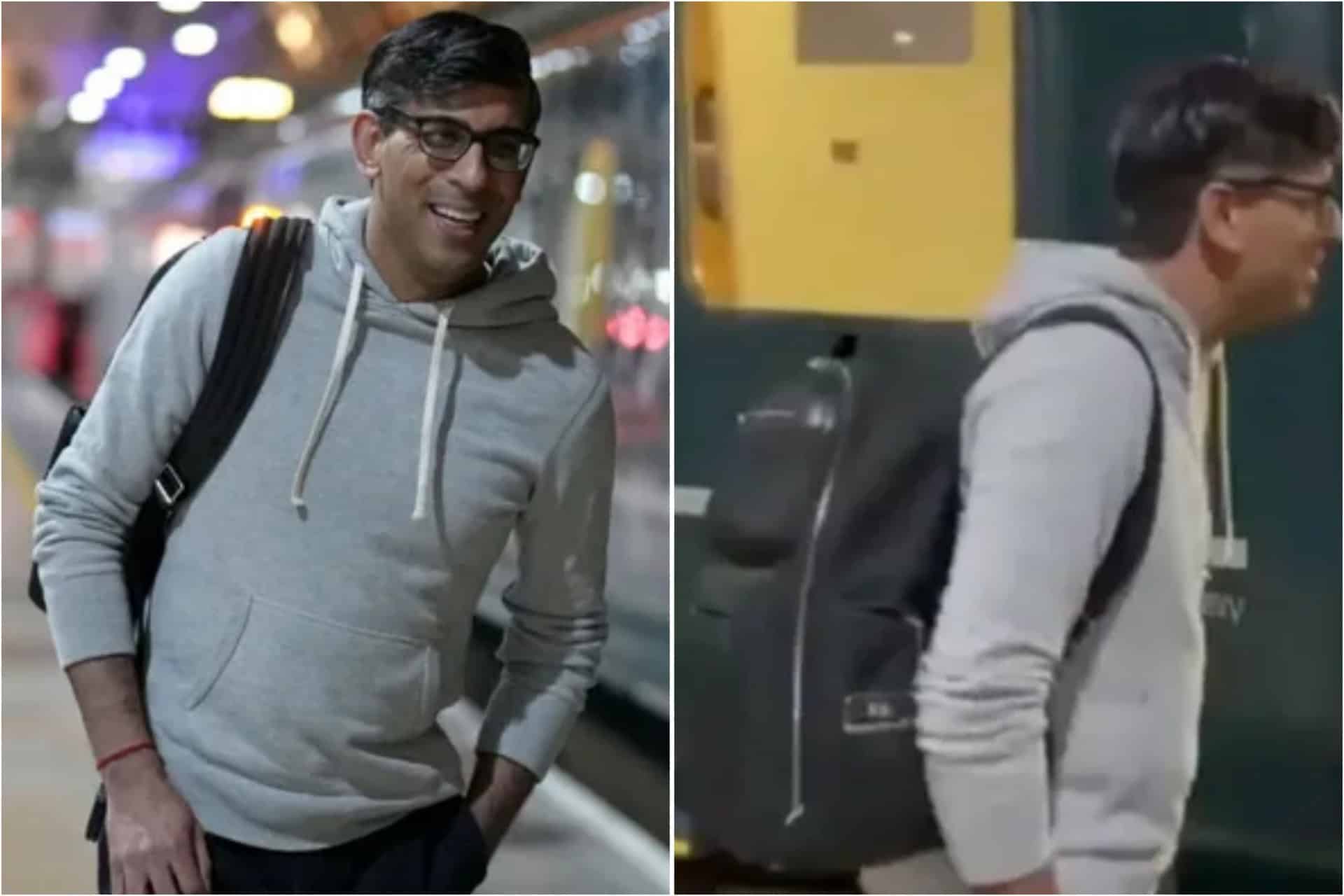 Rishi Sunak wears £750 backpack on visit to one of poorest areas of the country
