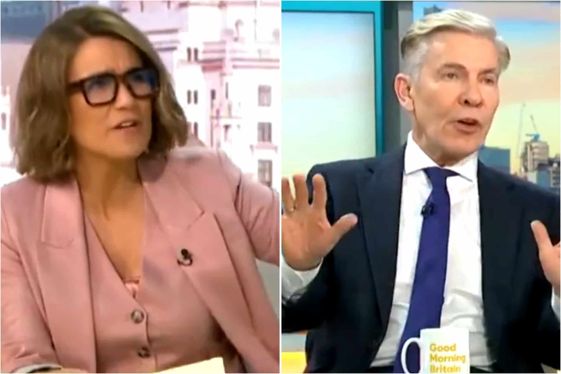 Susanna Reid hits the roof following Andrew Pierce’s xenophobic outburst