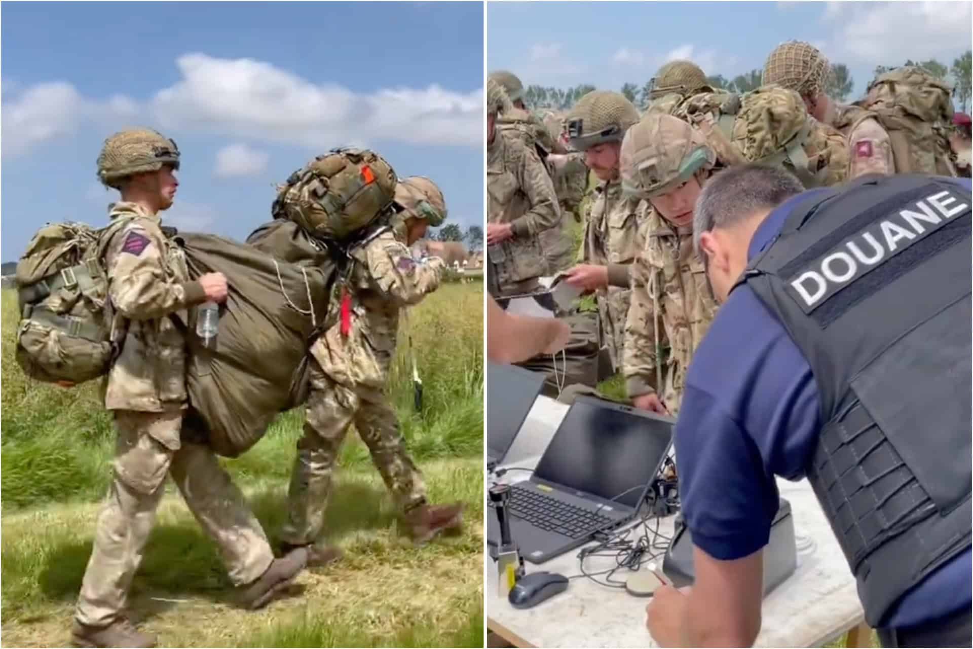 ‘Peak Brexit’: British paratroopers storm Normandy (via passport control)