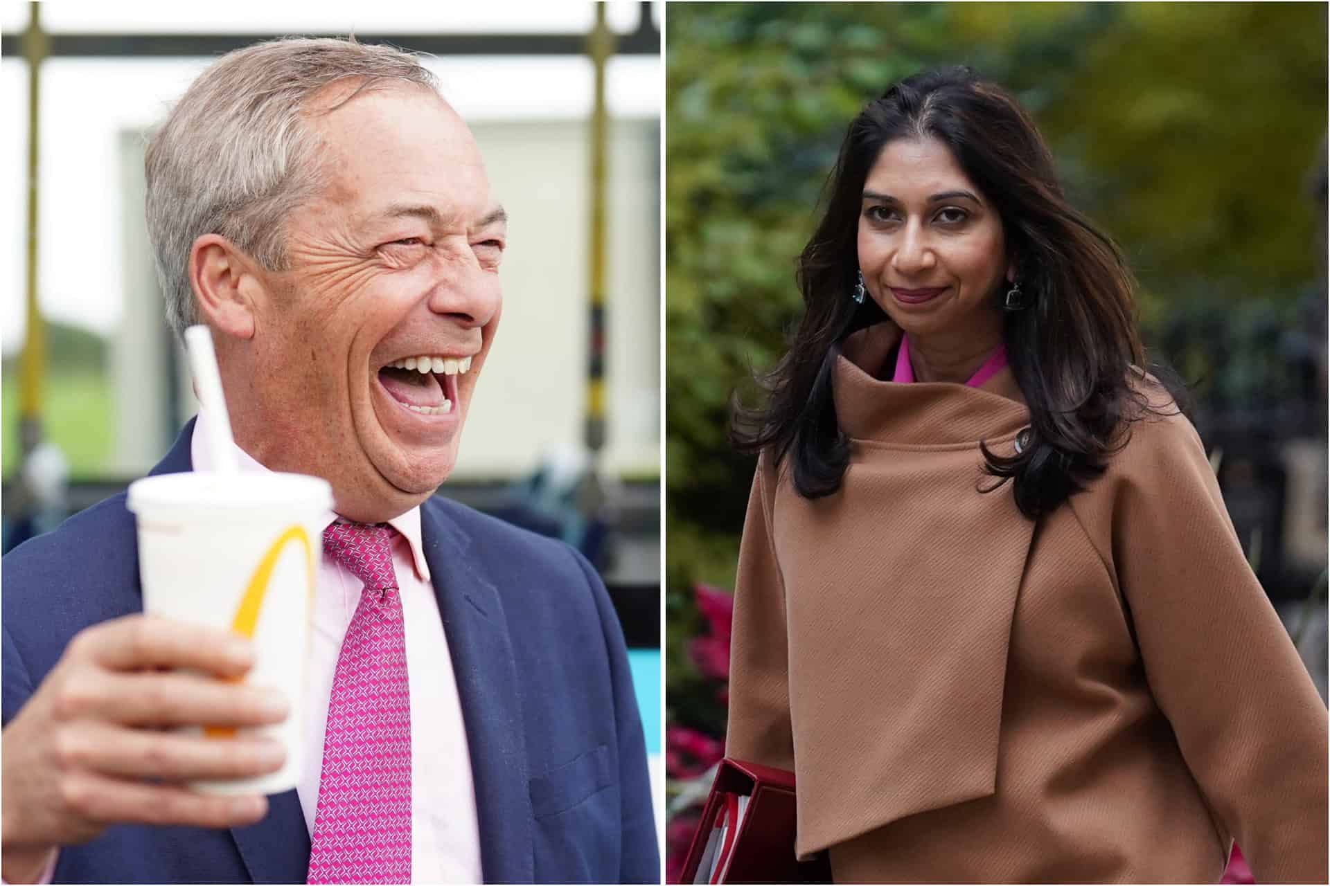 Nigel Farage ‘should be welcomed’ by Tories, Suella Braverman says