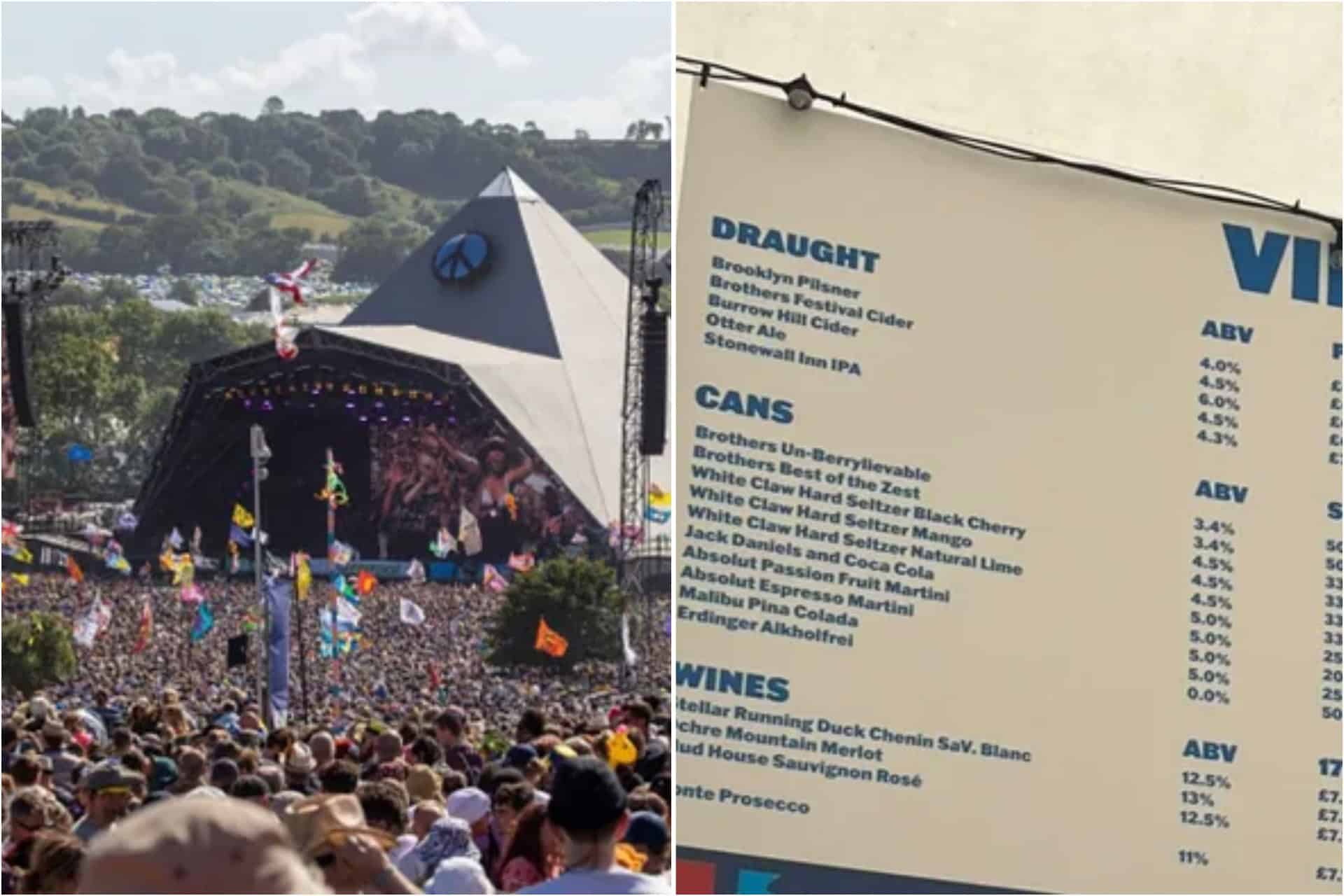 Glastonbury drink prices leave people shocked as they increase again