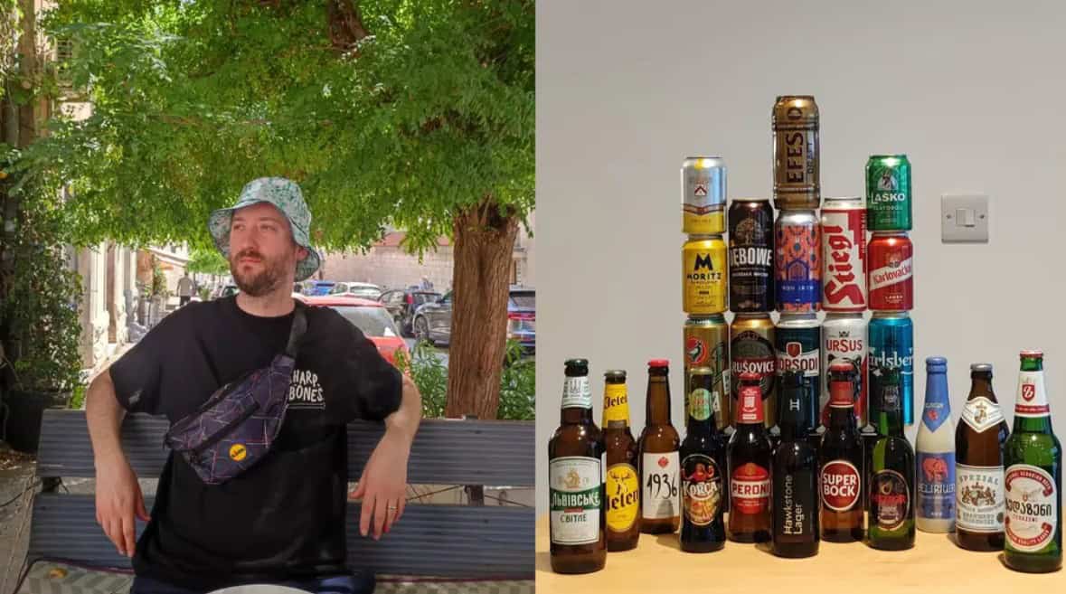 Football fan continues viral tradition to drink beer from every Euro 2024 nation