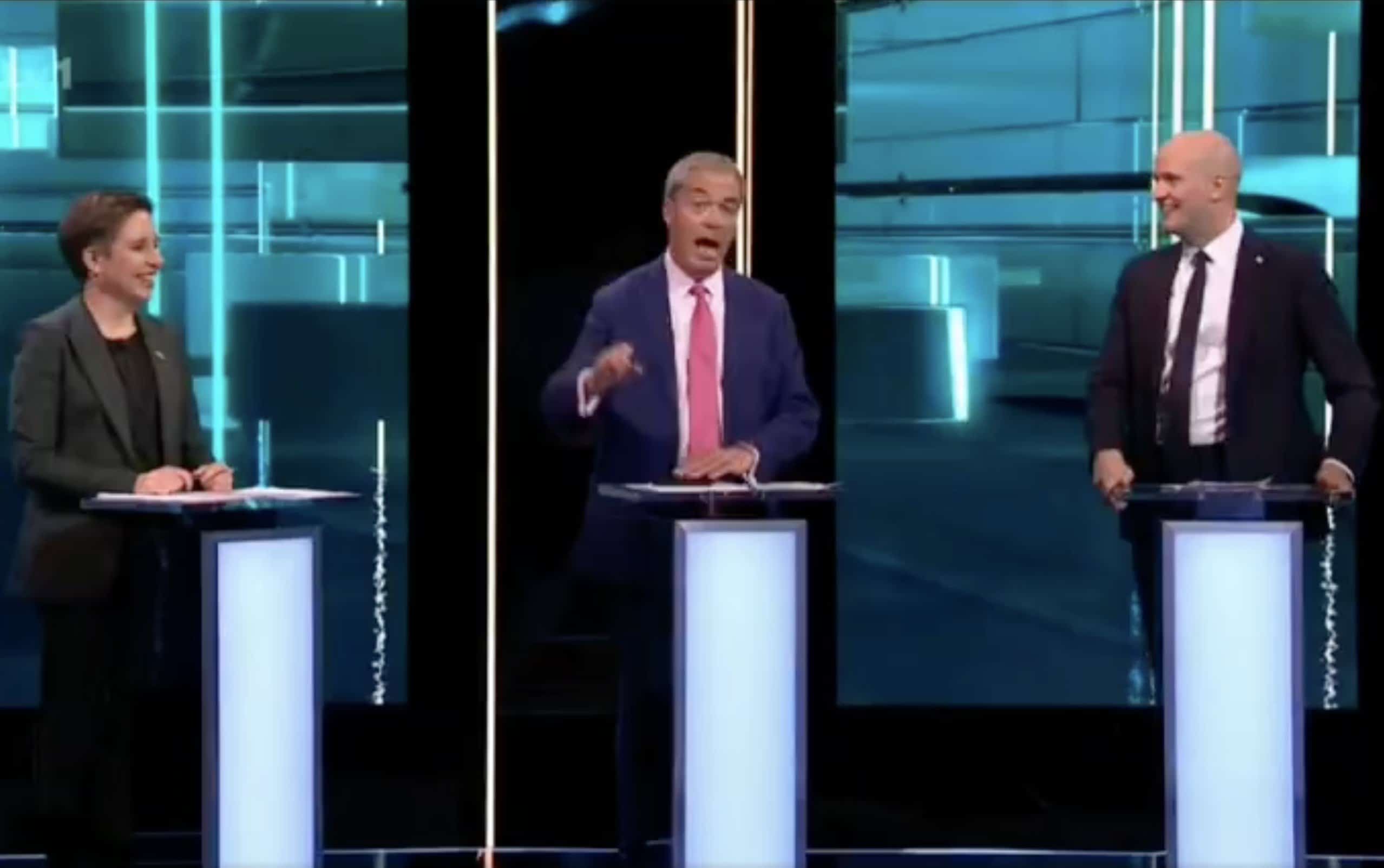 Audience bursts into laughter after Farage says he always tells the truth