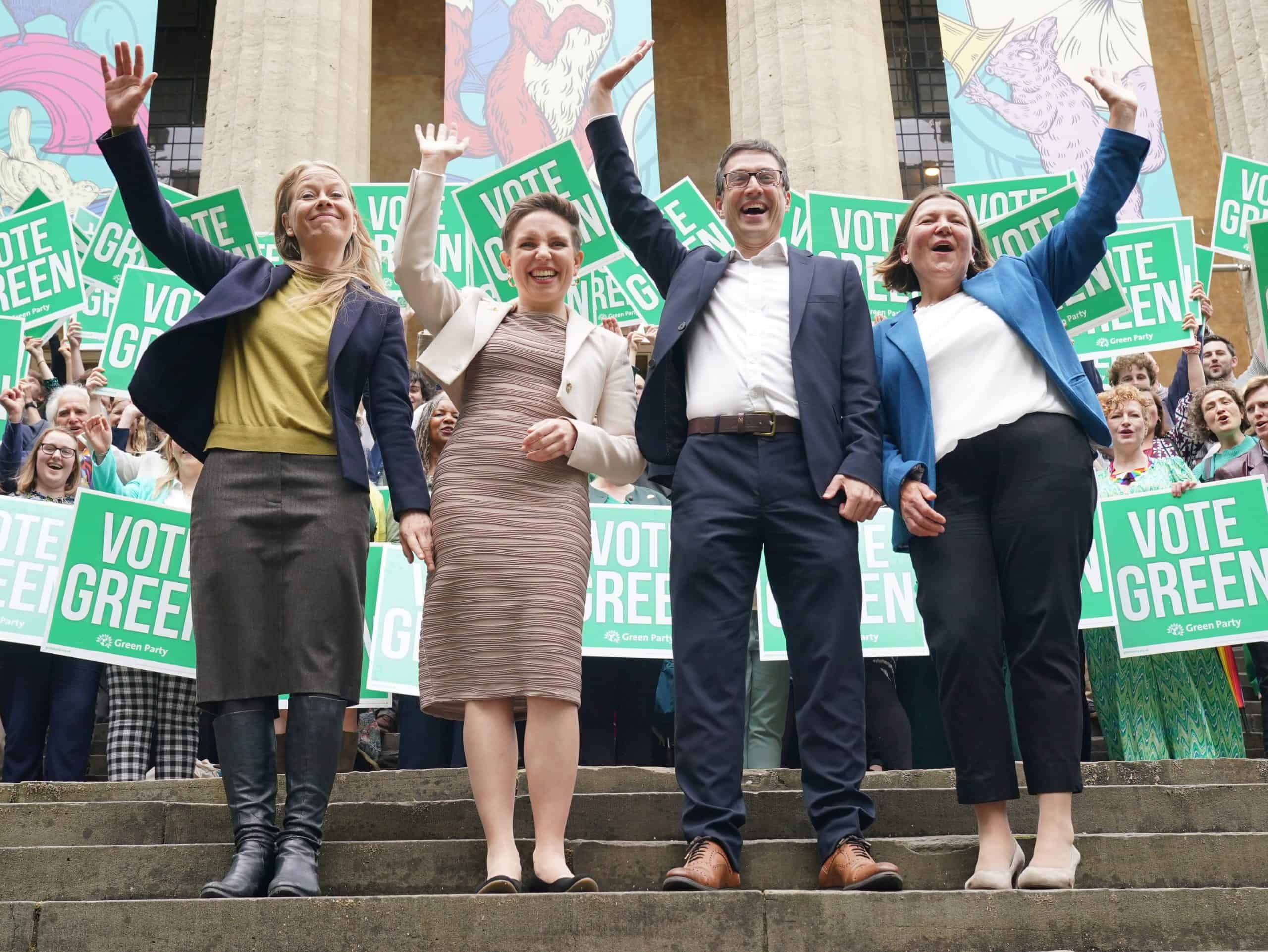 Greens pledge to halt ‘all new fossil fuel projects’ and tax top 1% in manifesto