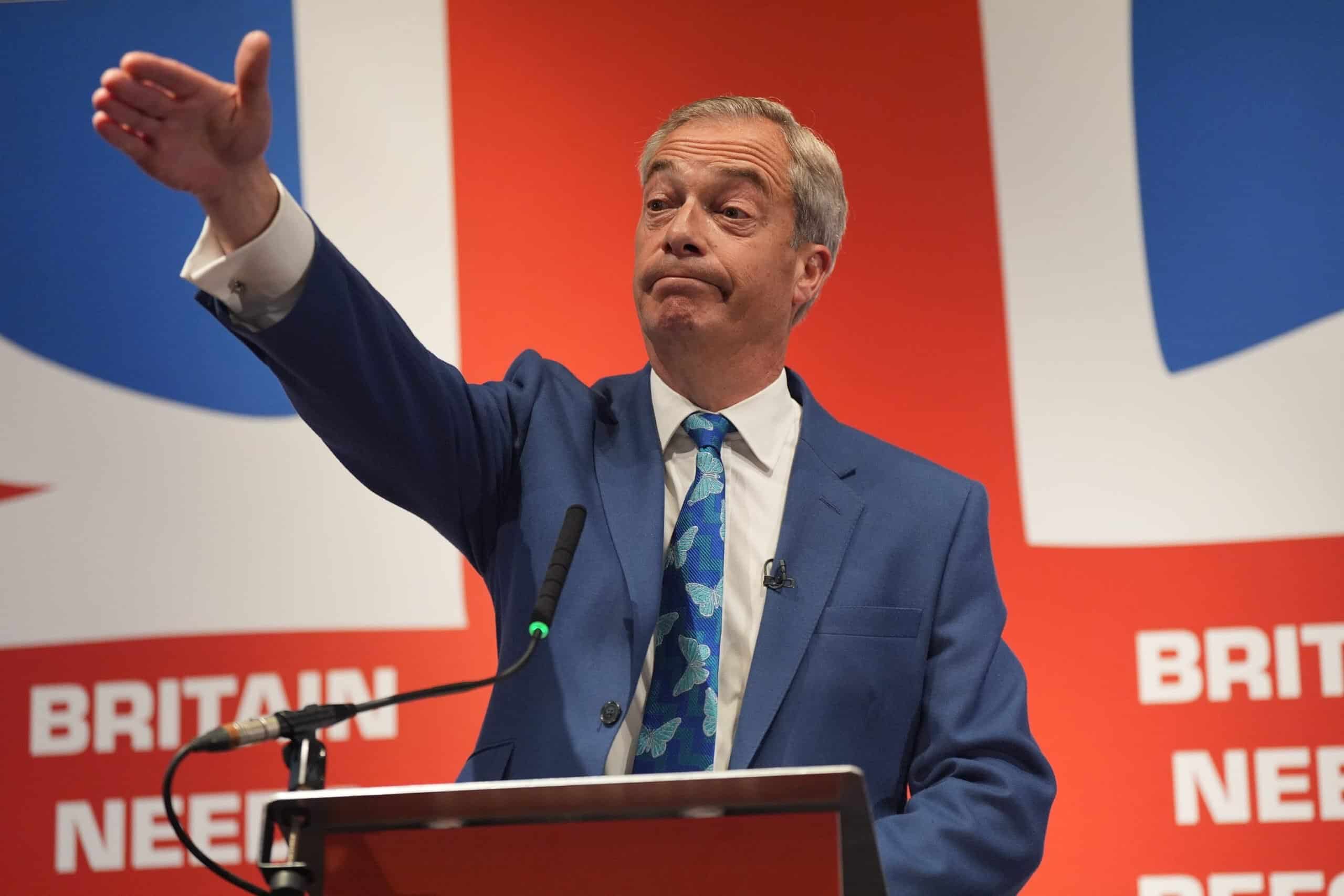 Nigel Farage sets out plan for ‘reverse takeover’ of Conservative Party