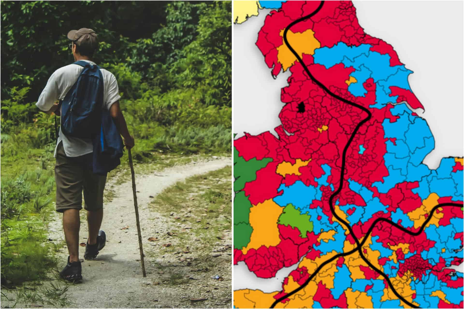 It could soon be possible to walk the length and breadth of England without stepping foot in a Tory seat