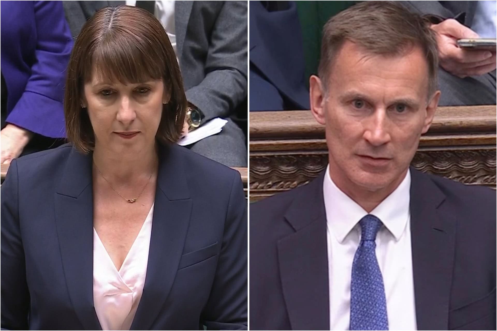 Jeremy Hunt’s face during humiliating showdown with Rachel Reeves becomes a viral meme