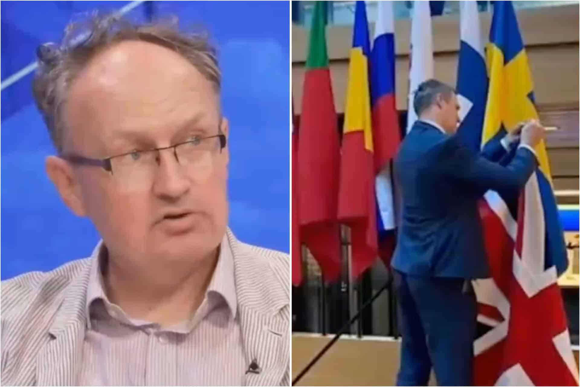 Man behind Museum of Brexit asks Martin Daubney to donate flag he stole and then slept with