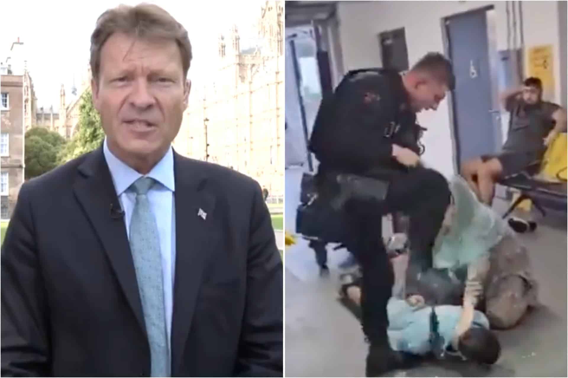 Richard Tice says he felt ‘reassured’ after watching police officer stamp on a man’s head