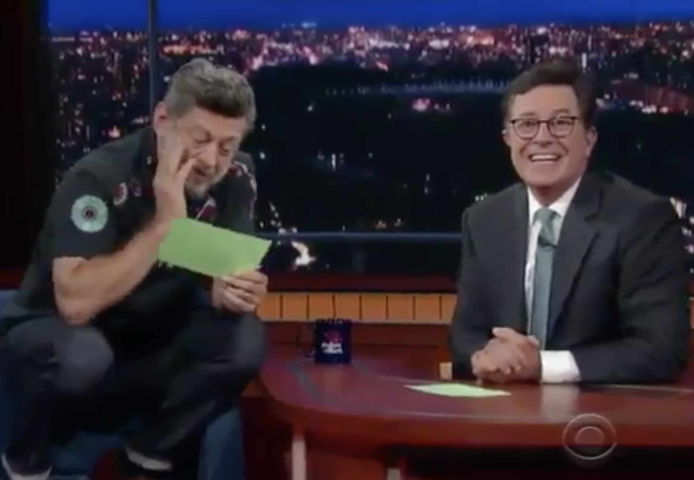 Flashback: to when the actor who voiced Gollum read Trump tweets on the Late Show