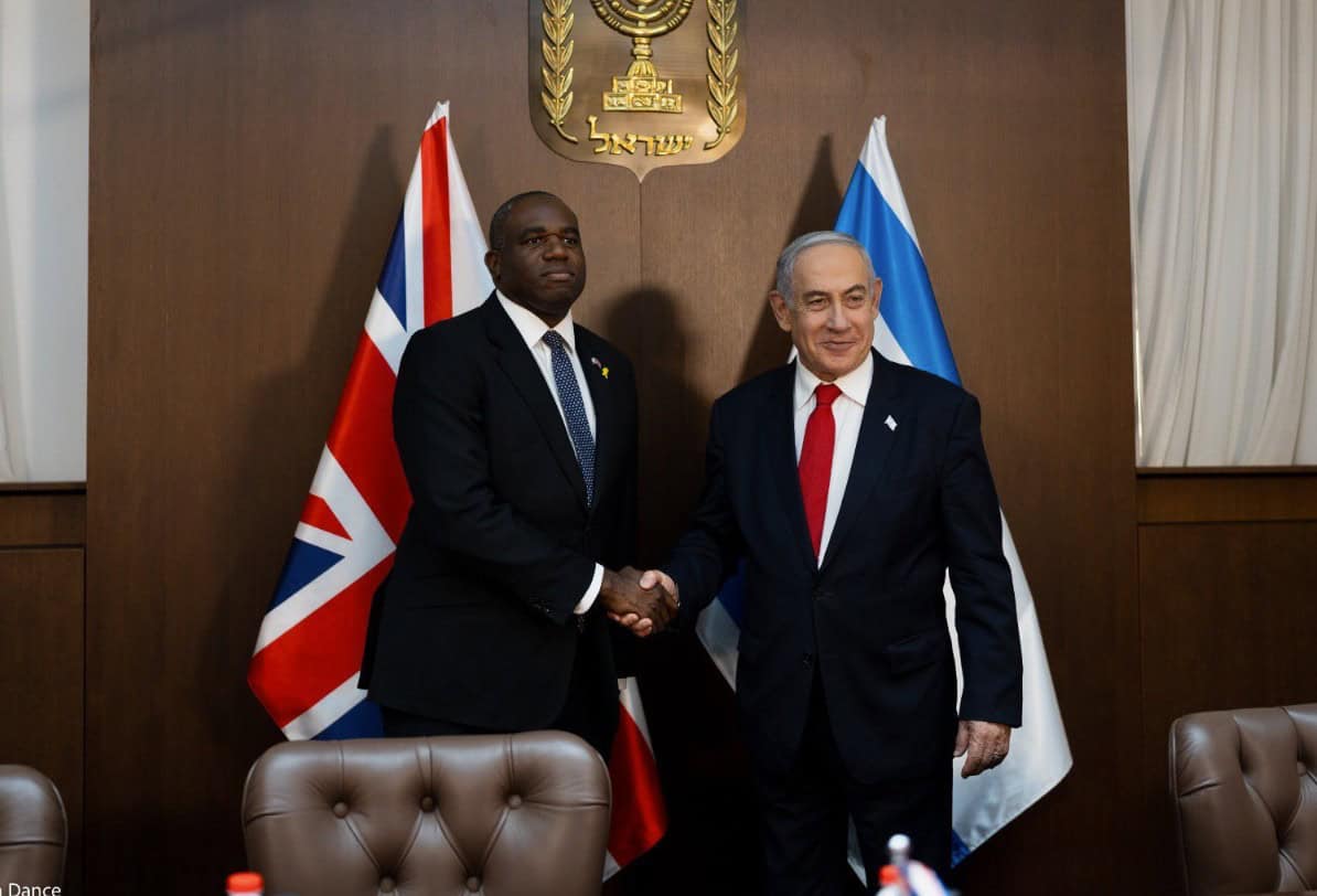 David Lammy calls for immediate ceasefire as he meets Israeli and Palestinian leaders