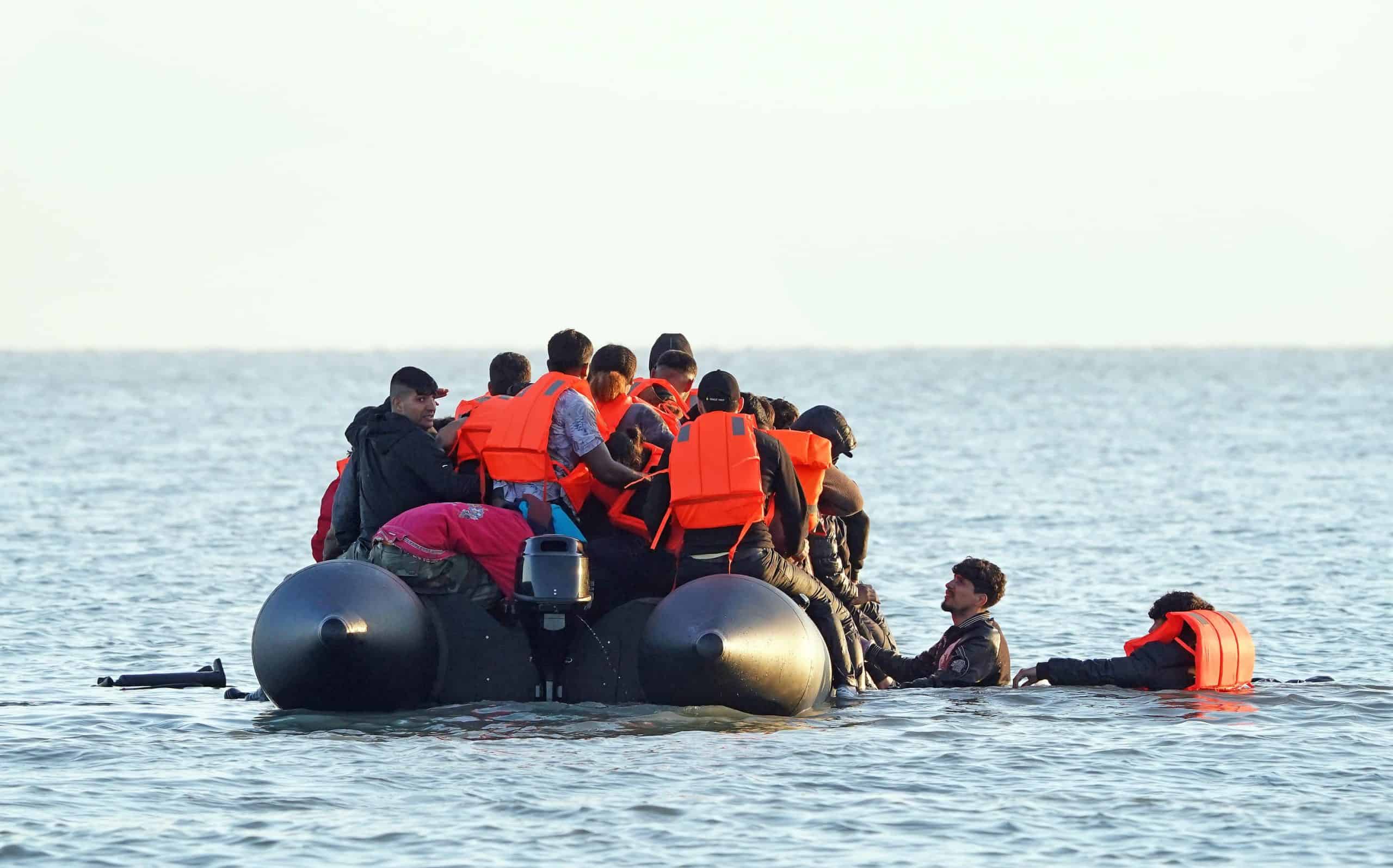 Migrant says ‘this is for Rishi Sunak’ as dinghy leaves France across Channel