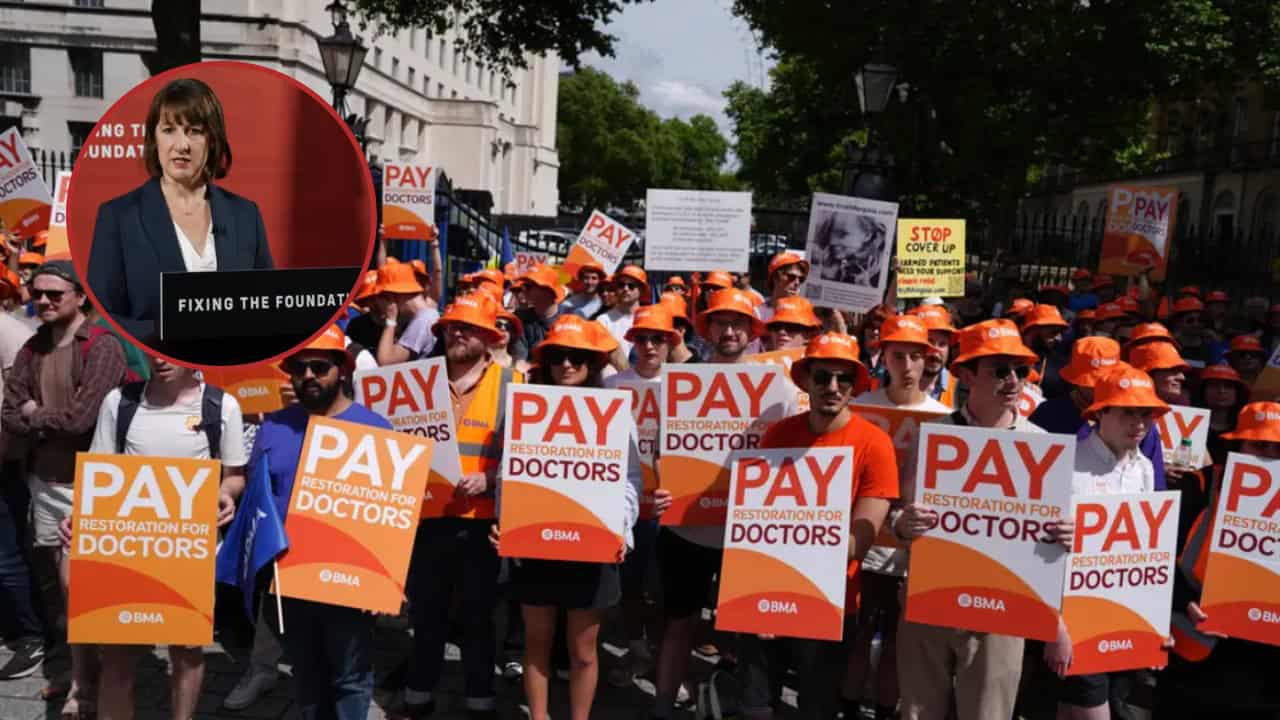 Junior doctor pay deal ‘drop in the ocean’ compared to cost of strikes – Reeves