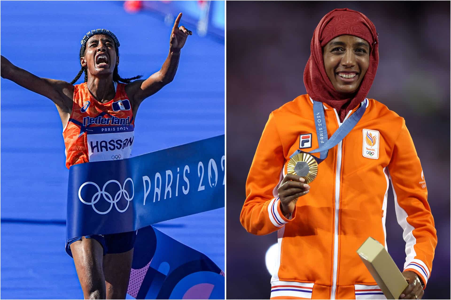 Dutch Olympian dons hijab to collect gold medal in ‘powerful’ moment