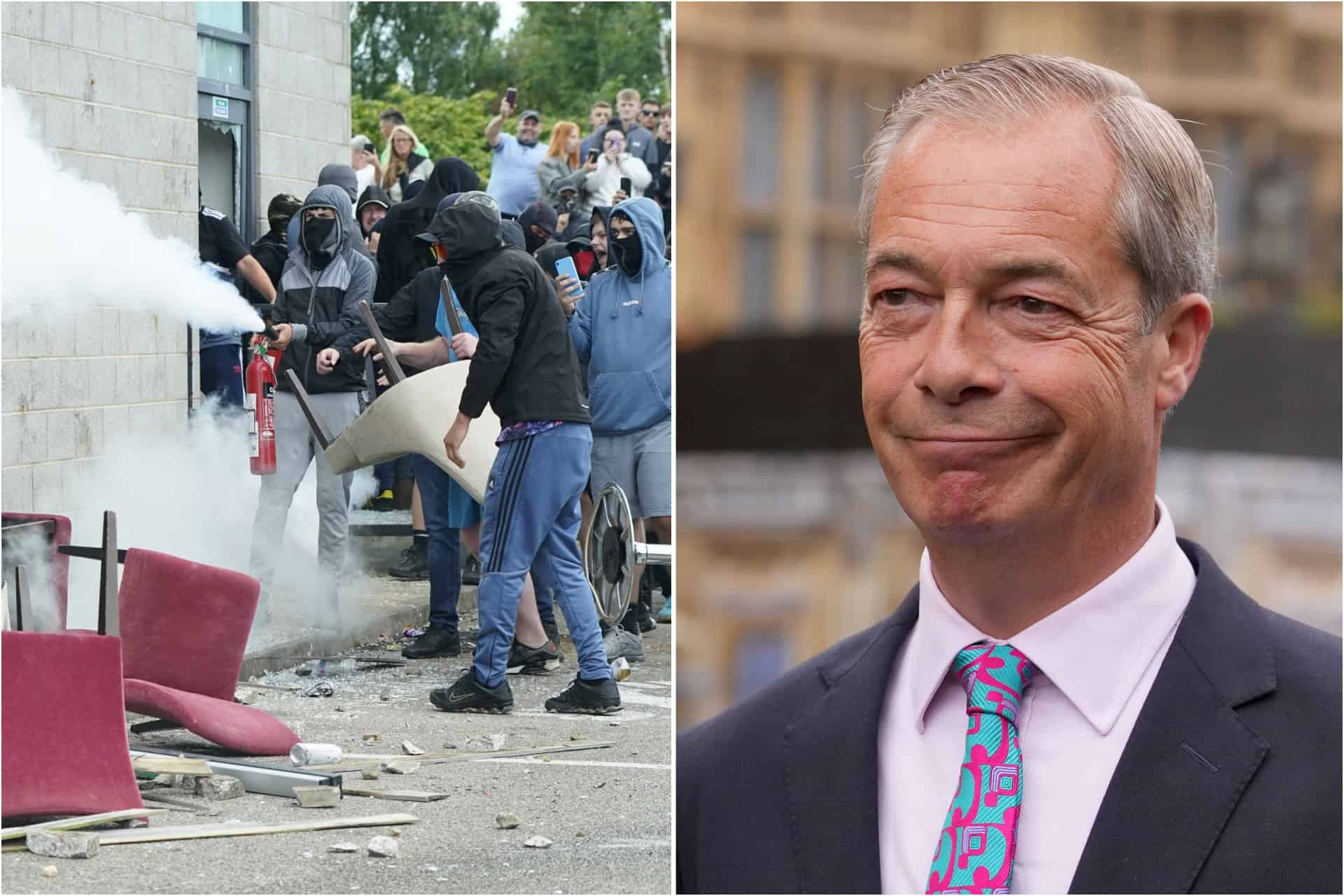 ‘Farage Riots’ trends amid ongoing silence from Reform UK leader