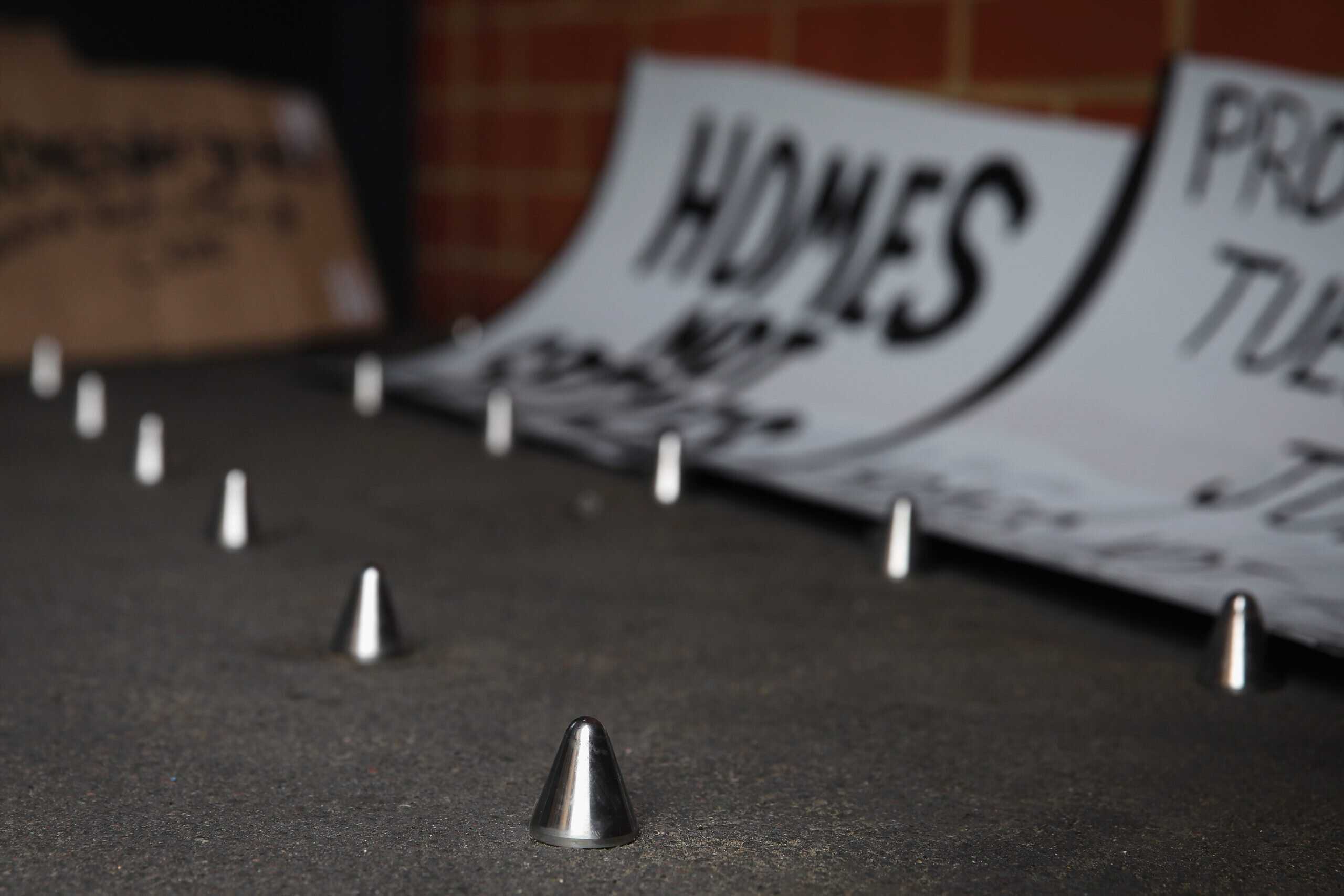 Powerful anti-homeless spikes art puts the spotlight on ‘insidious’ hostile architecture