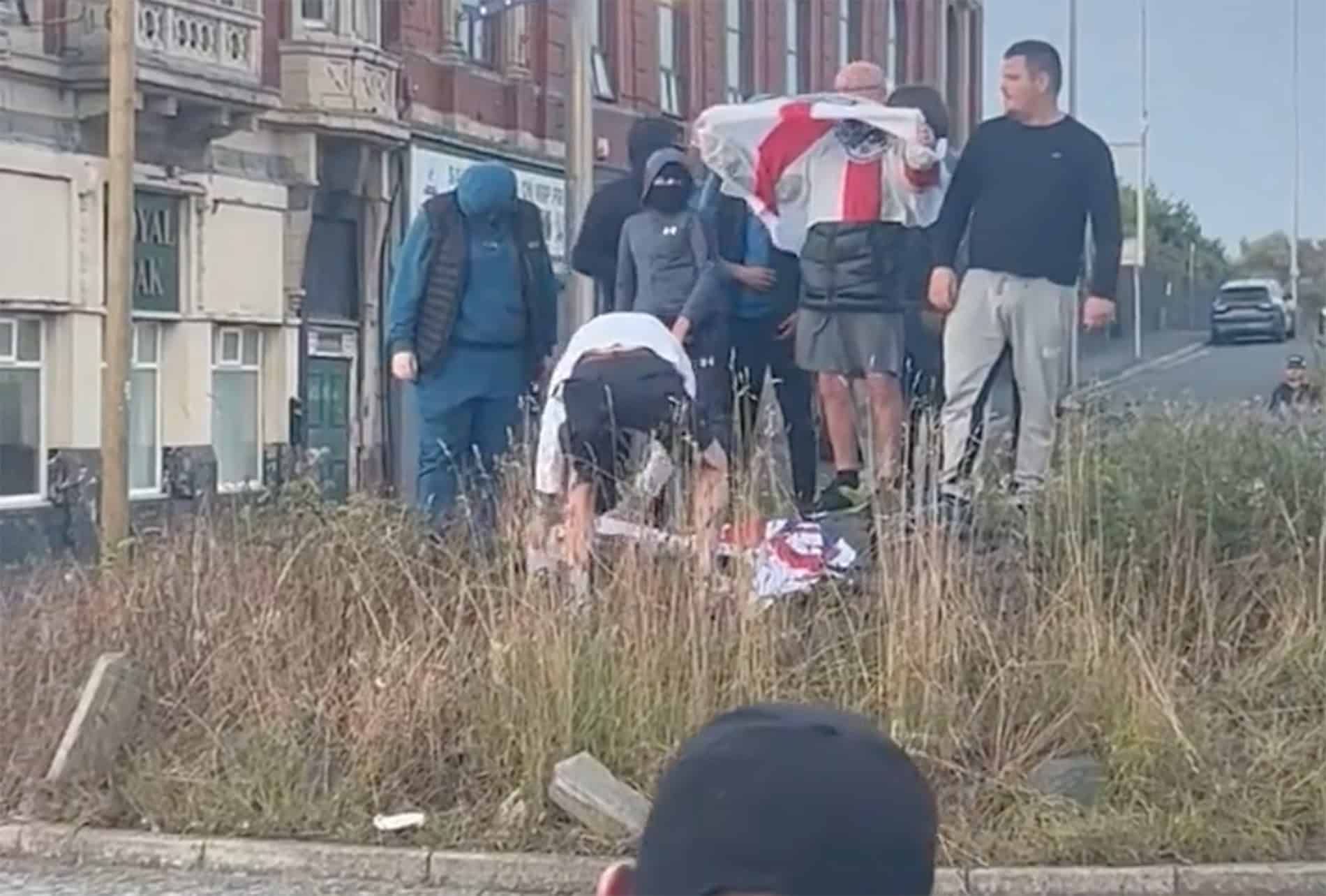 Defenders of traffic island cap off a disappointing night for the far-right