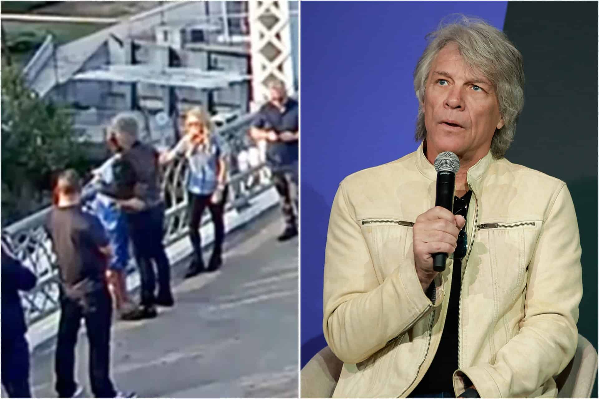 Jon Bon Jovi praised for talking woman off ledge of bridge