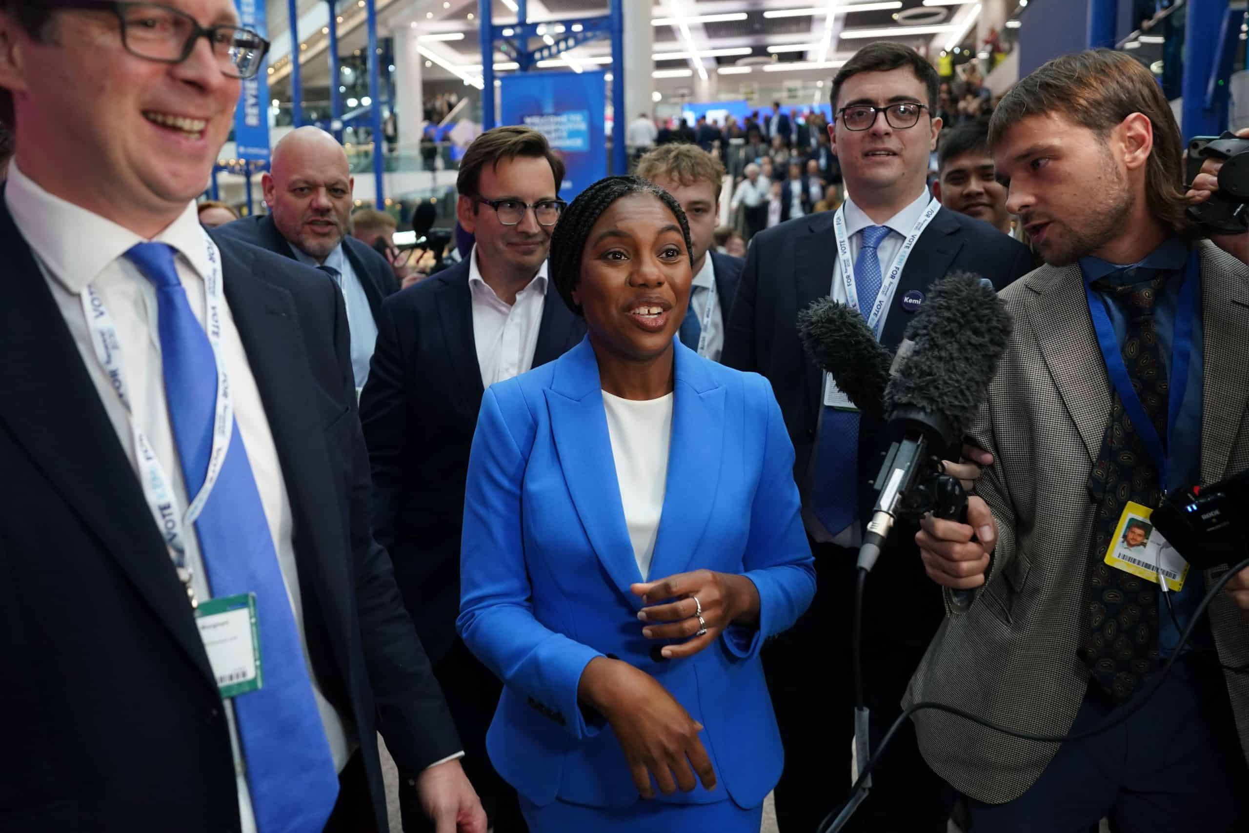 Kemi Badenoch running her leadership campaign from home of wealthy donor