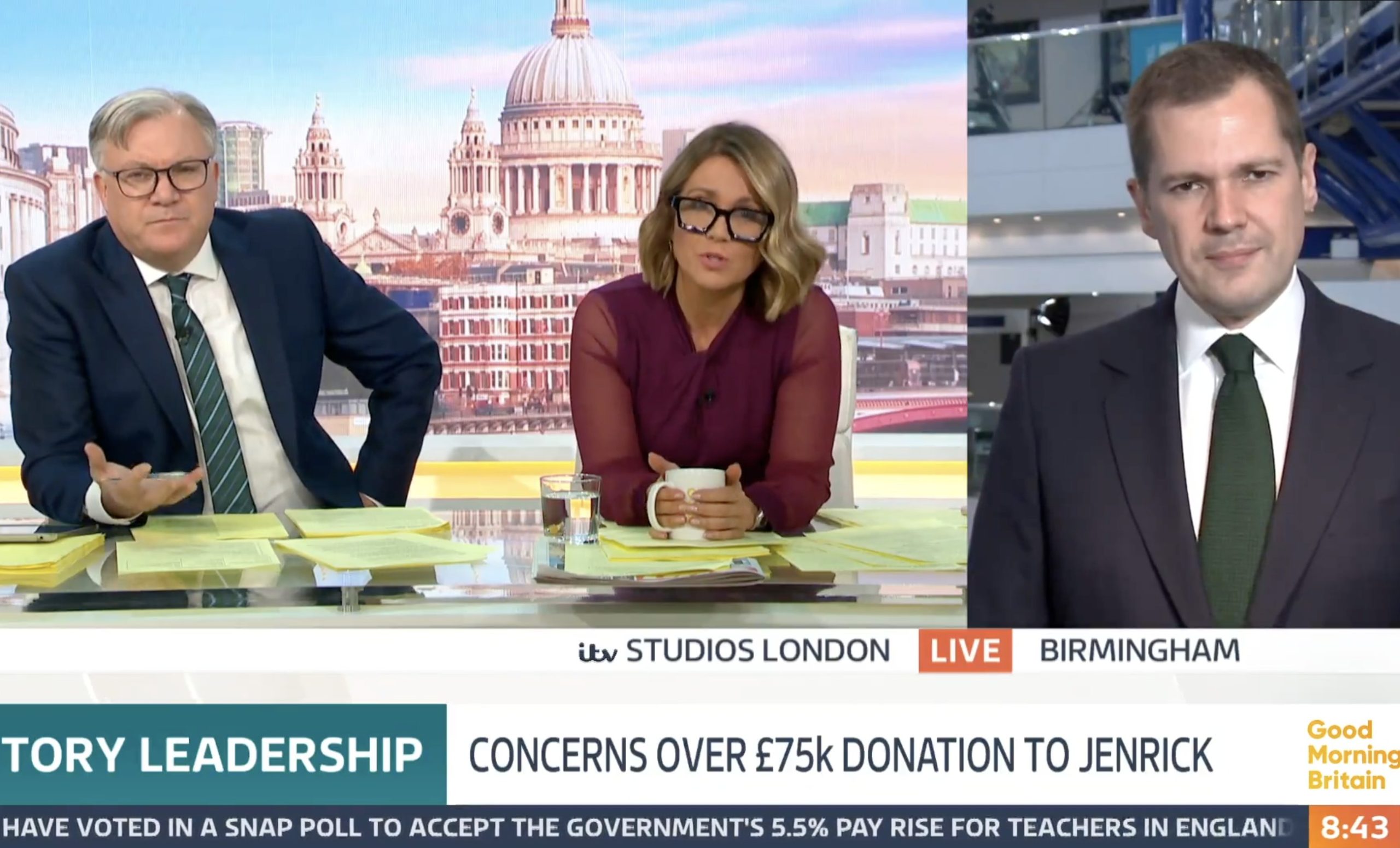 Susanna Reid skewers Jenrick over mystery donor