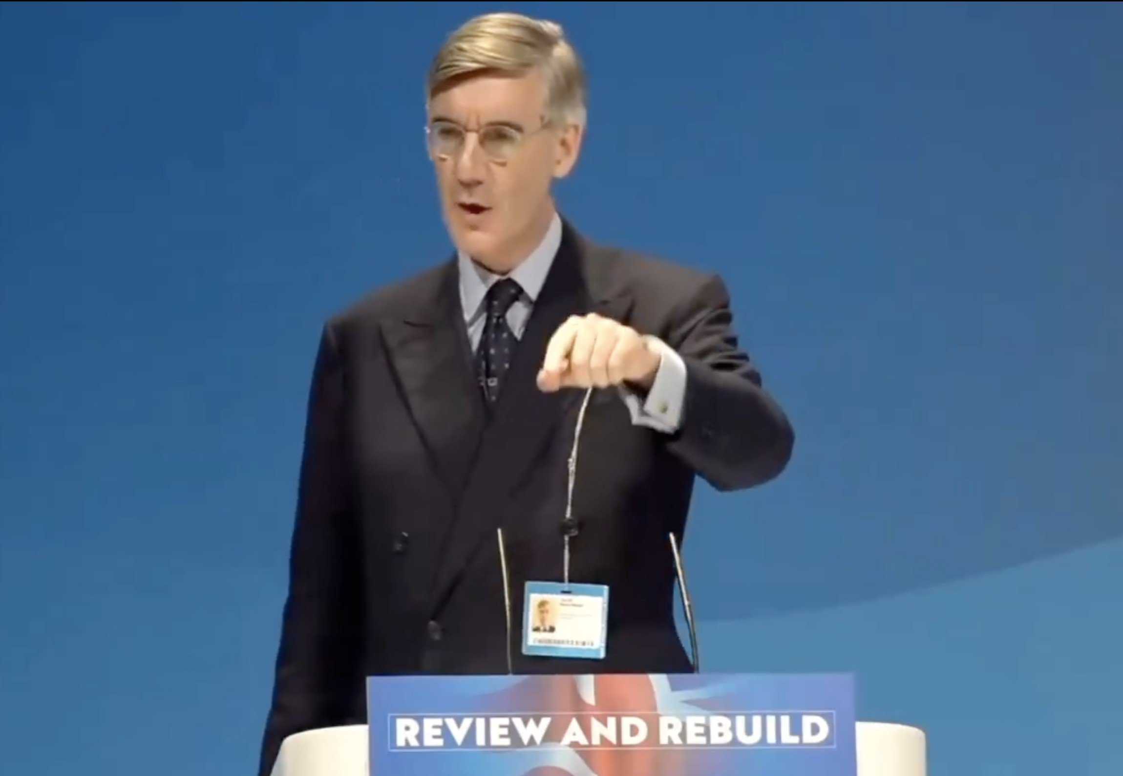 Jacob Rees-Mogg has taken to yelling at chairs