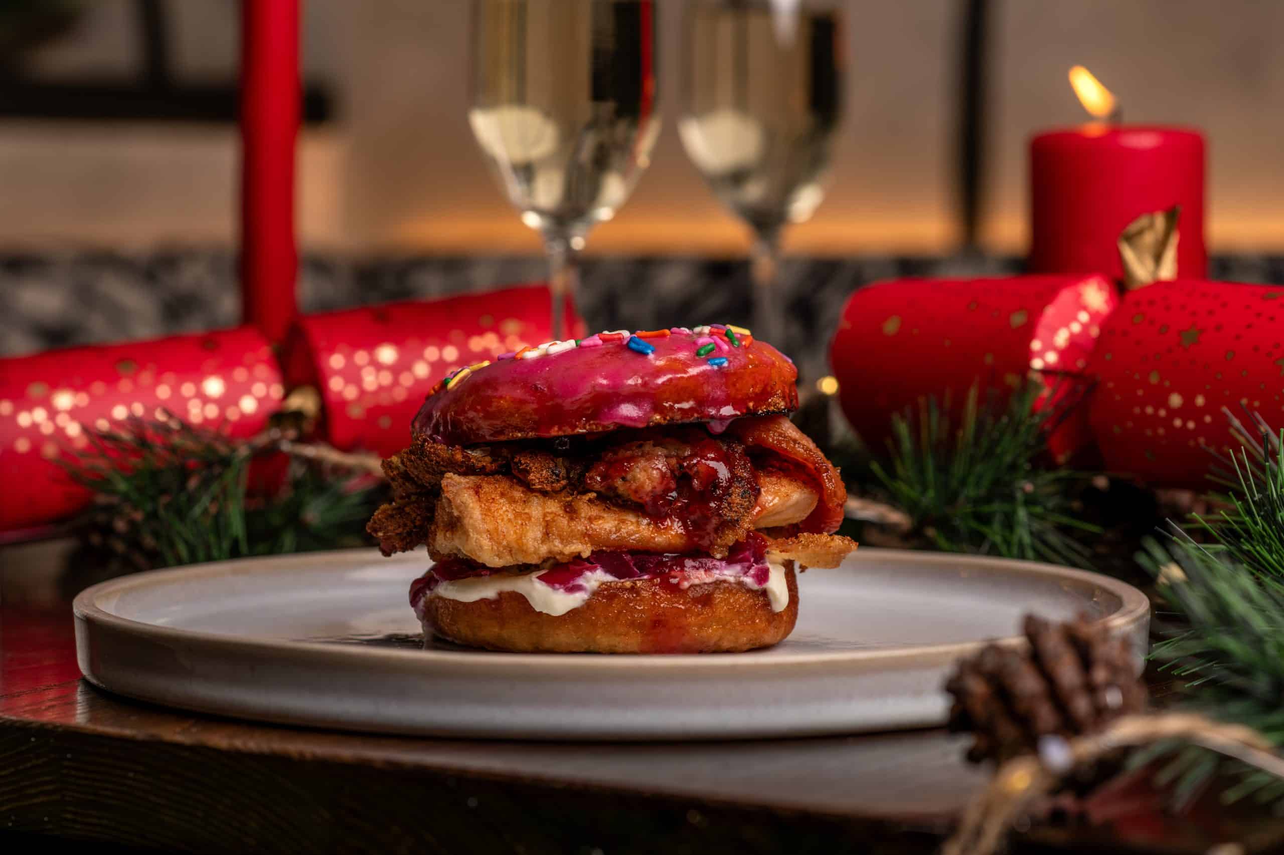 Christmas dinner in a doughnut comes to London