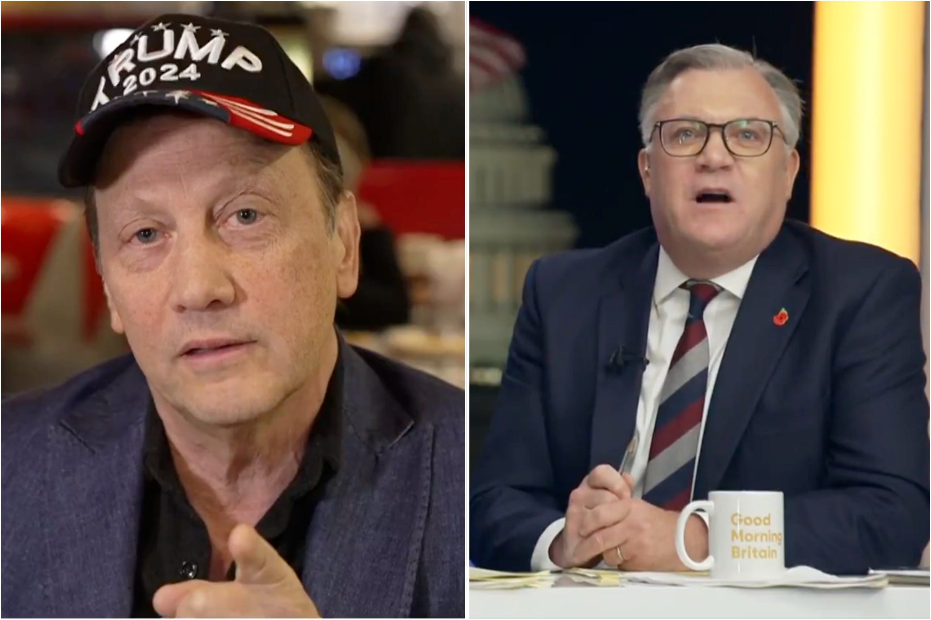 Pro-Trump actor Rob Schneider in furious clash… with Ed Balls