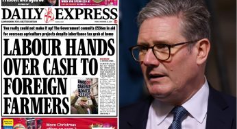 Express burries one small detail as it blasts Labour for handing £536 million to ‘foreign farmers’